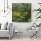 Encaustic Tile in Multi IV by Sharon Gordon on GIANT ART - orange abstract abstract