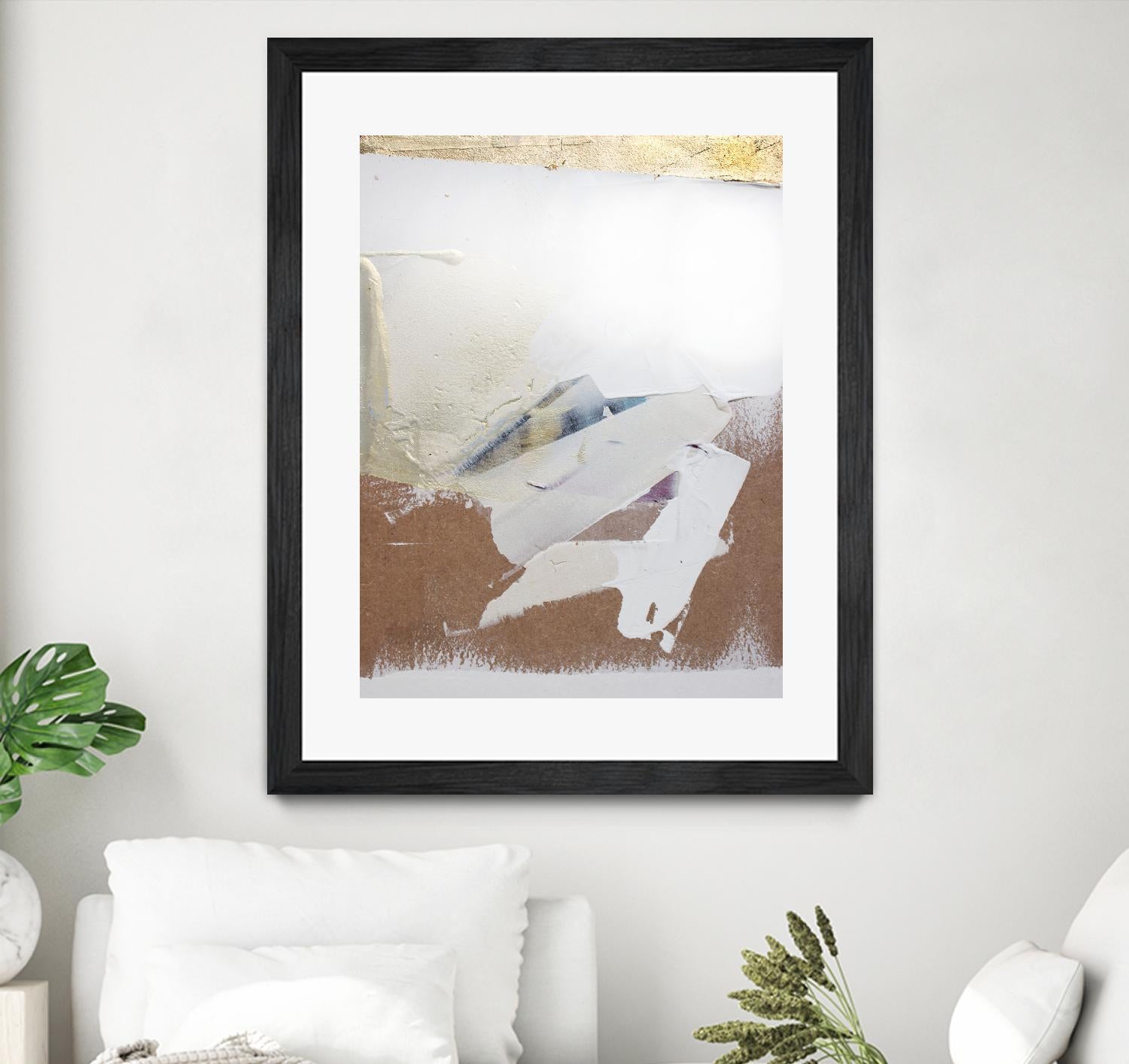 Gold Divided I by Kent Youngstrom on GIANT ART - gold abstract abstrait