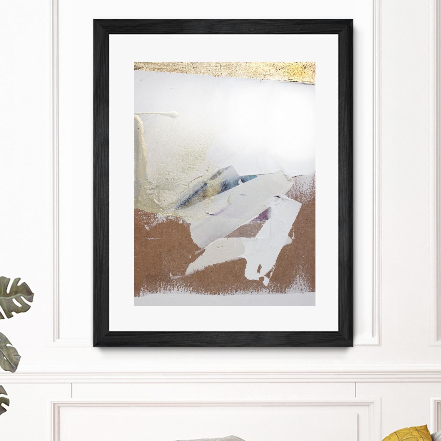 Gold Divided I by Kent Youngstrom on GIANT ART - gold abstract abstrait