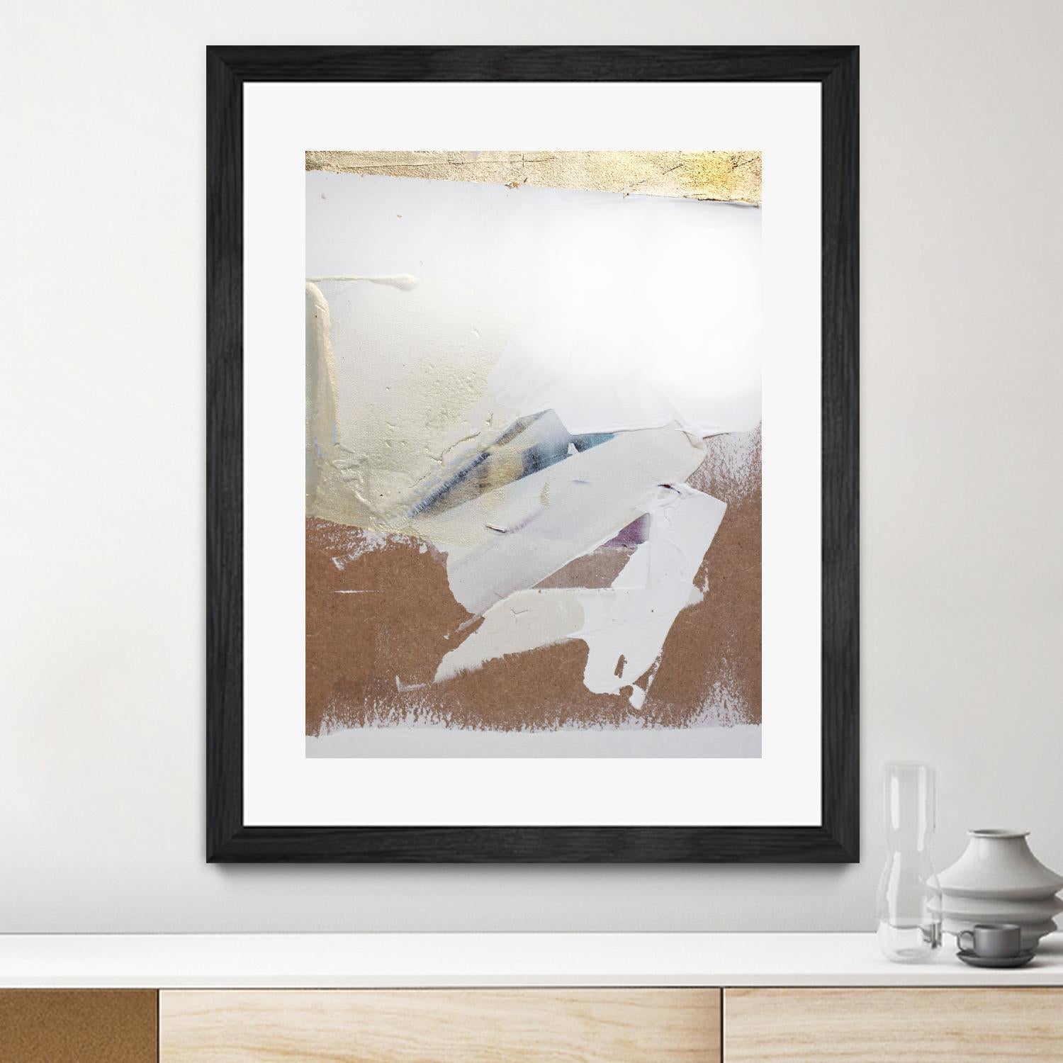 Gold Divided I by Kent Youngstrom on GIANT ART - gold abstract abstrait