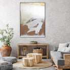 Gold Divided I by Kent Youngstrom on GIANT ART - gold abstract abstrait