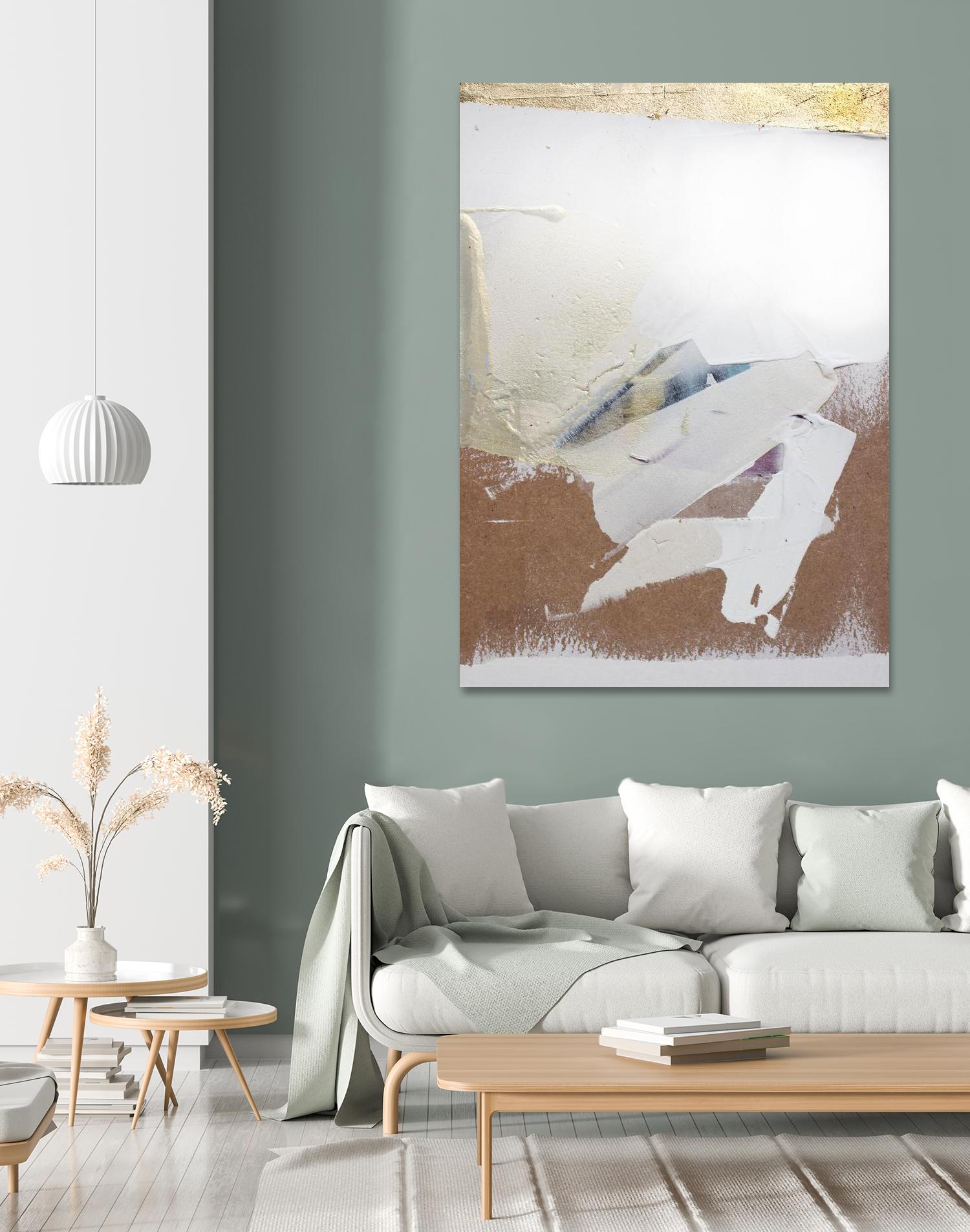 Gold Divided I by Kent Youngstrom on GIANT ART - gold abstract abstrait