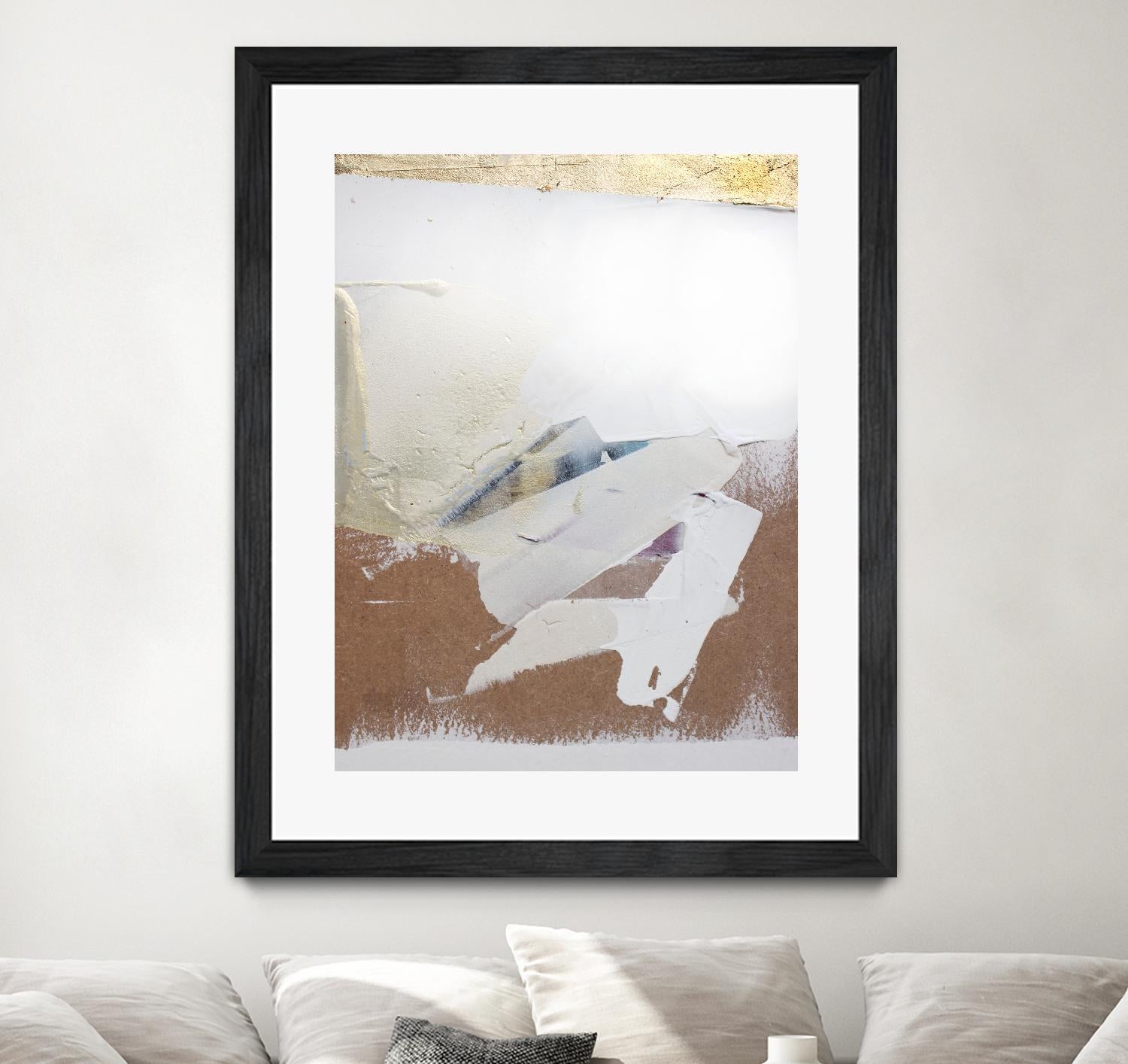 Gold Divided I by Kent Youngstrom on GIANT ART - gold abstract abstrait