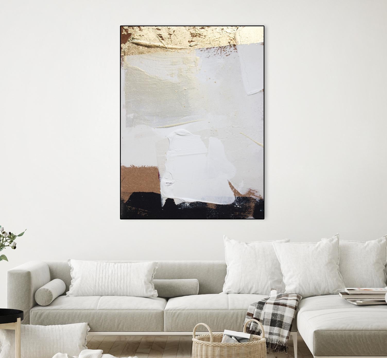 Gold Divided II by Kent Youngstrom on GIANT ART - gold abstract abstract