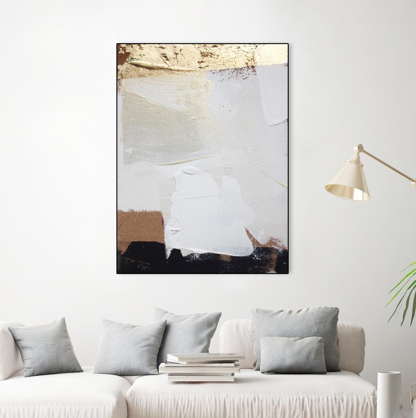 Gold Divided II by Kent Youngstrom on GIANT ART - gold abstract abstract