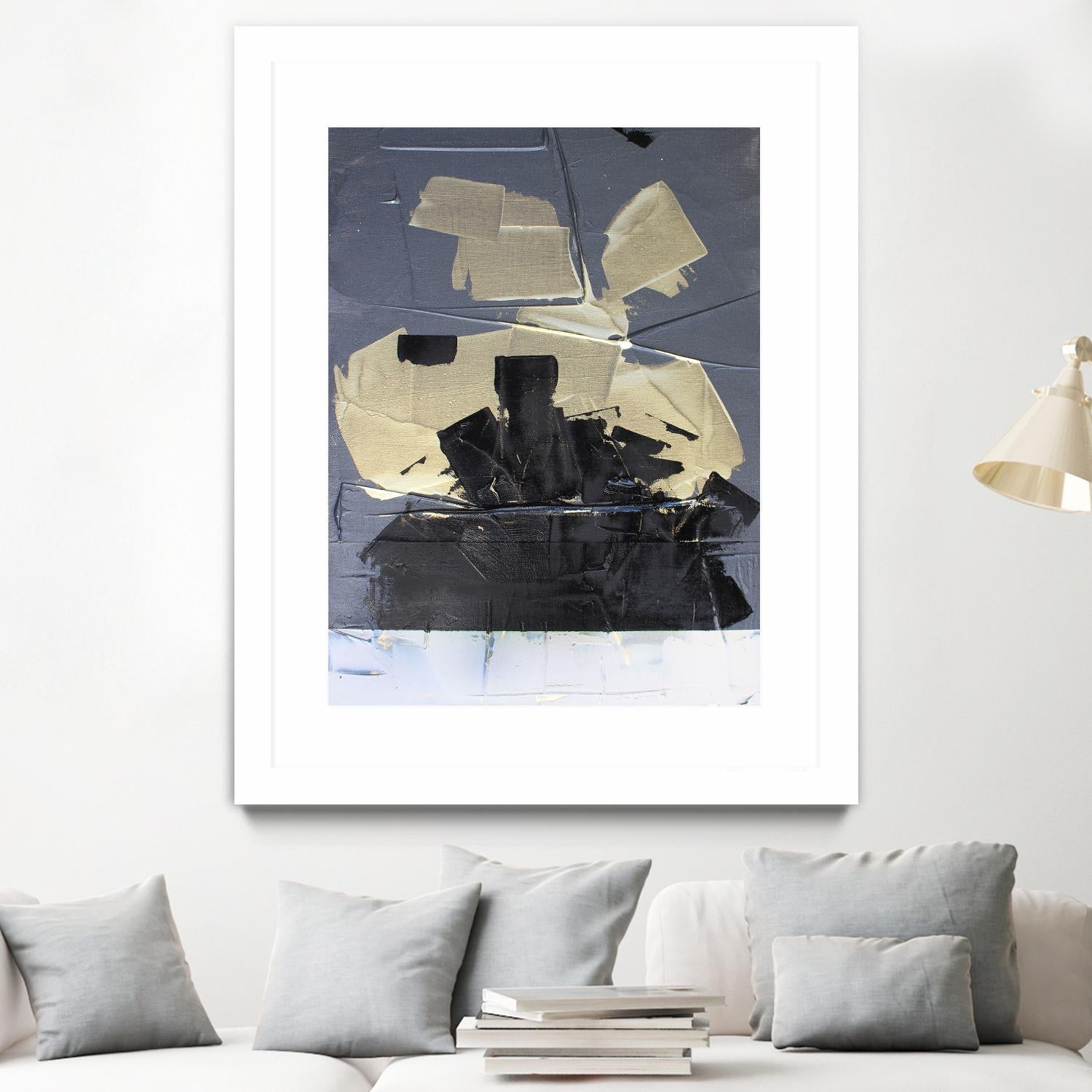 Gold Divided III by Kent Youngstrom on GIANT ART - gold abstract abstract