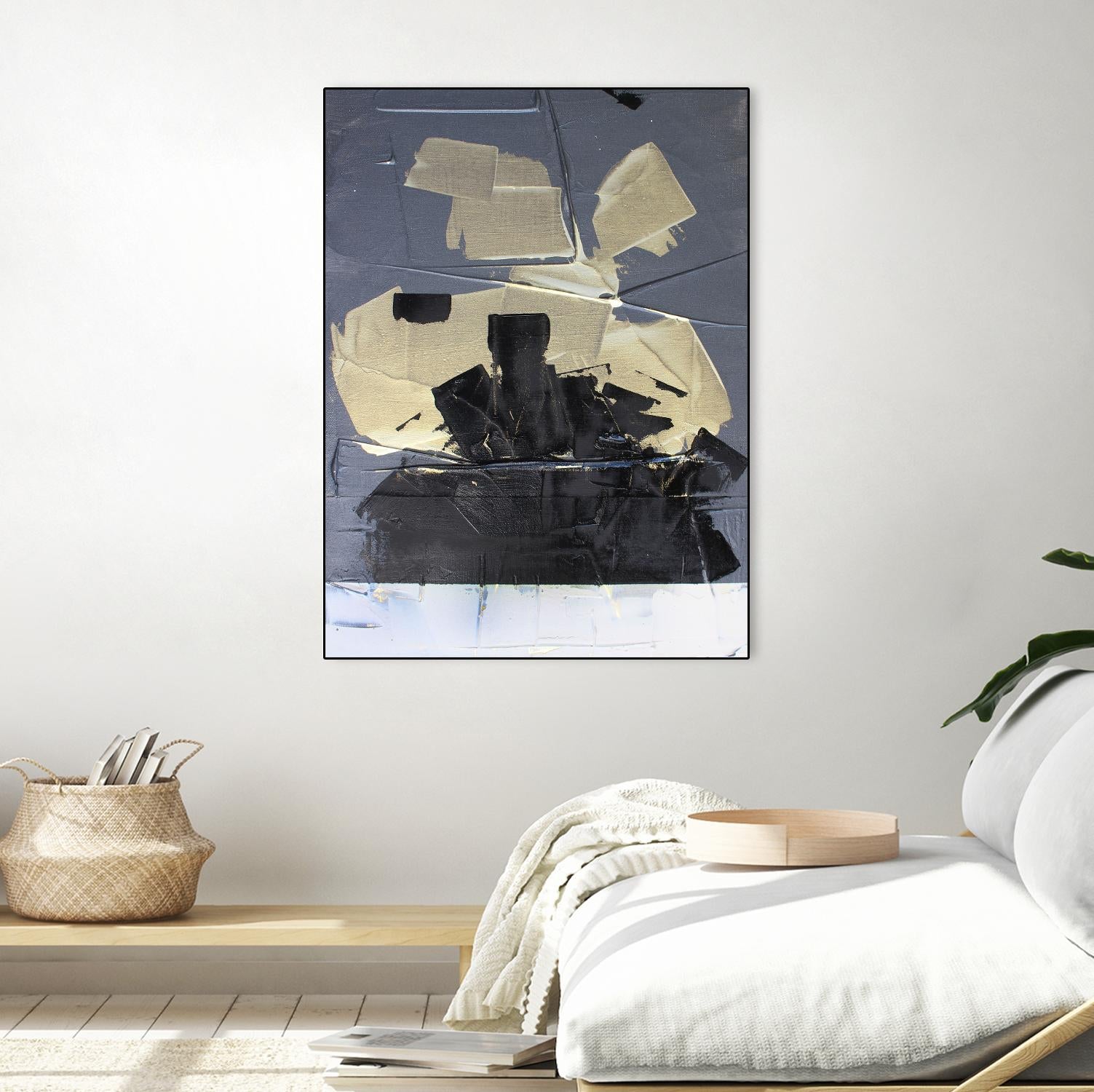 Gold Divided III by Kent Youngstrom on GIANT ART - gold abstract abstract