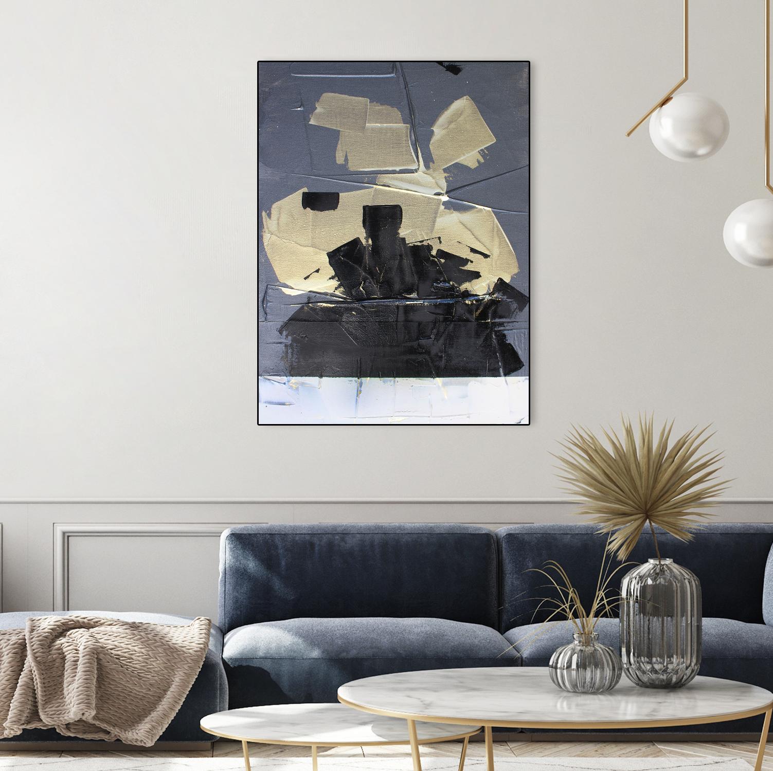 Gold Divided III by Kent Youngstrom on GIANT ART - gold abstract abstract