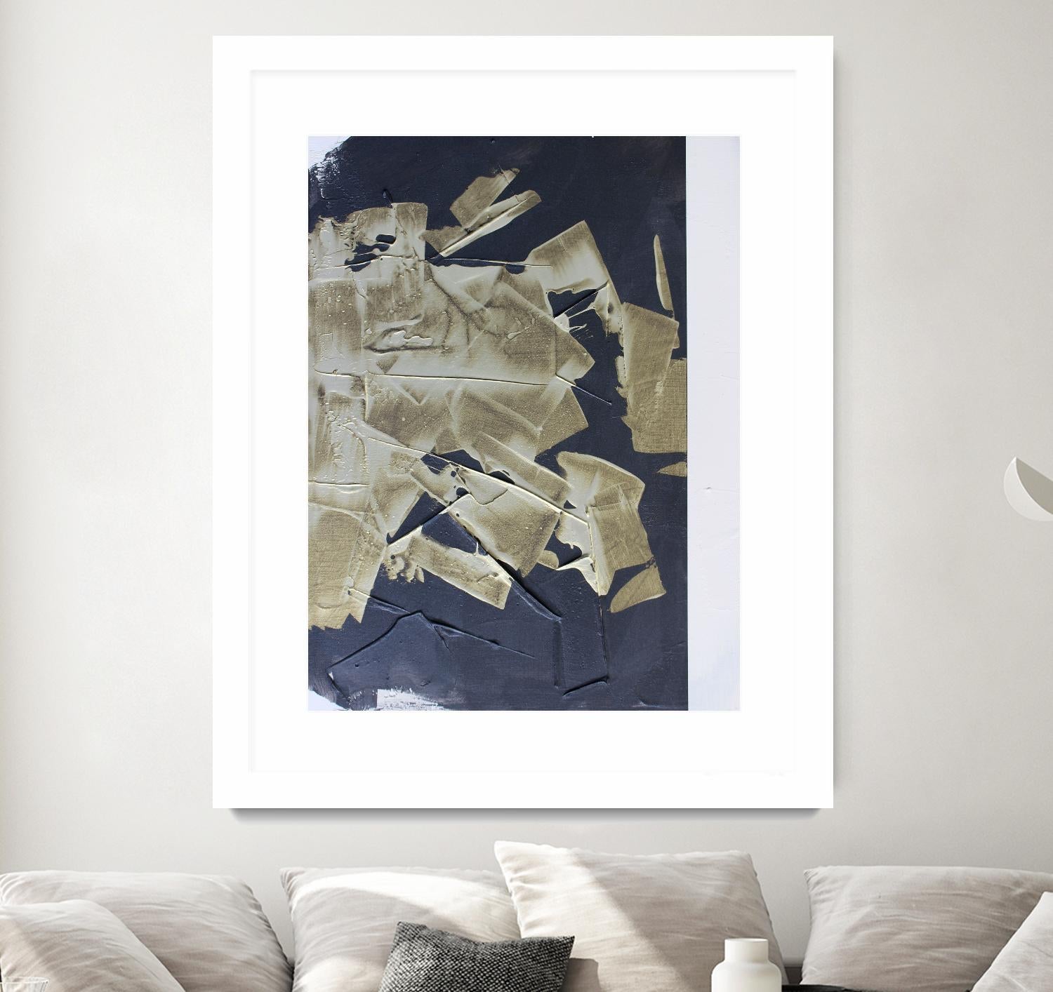 Gold Divided IV by Kent Youngstrom on GIANT ART - gold abstract abstract