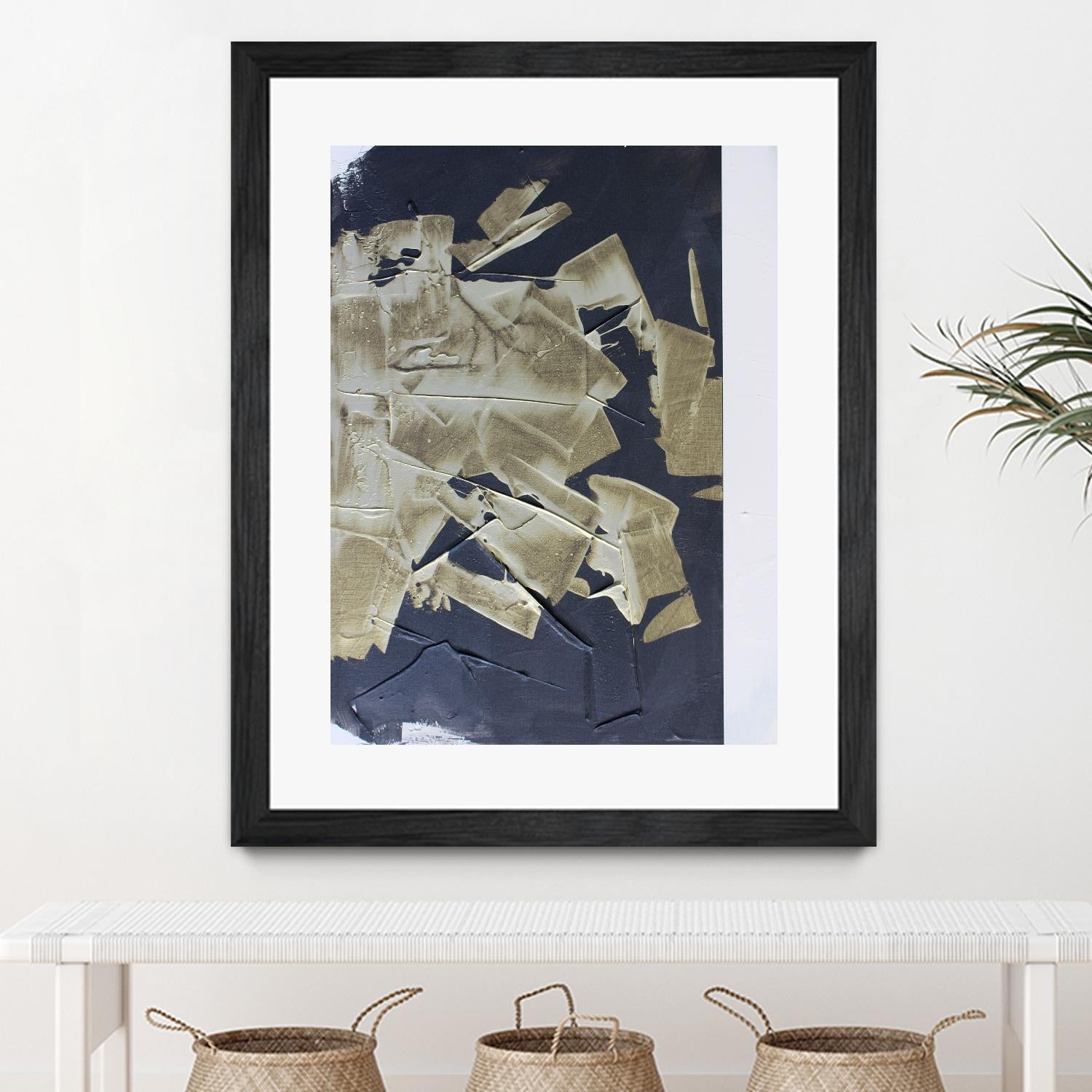 Gold Divided IV by Kent Youngstrom on GIANT ART - gold abstract abstract