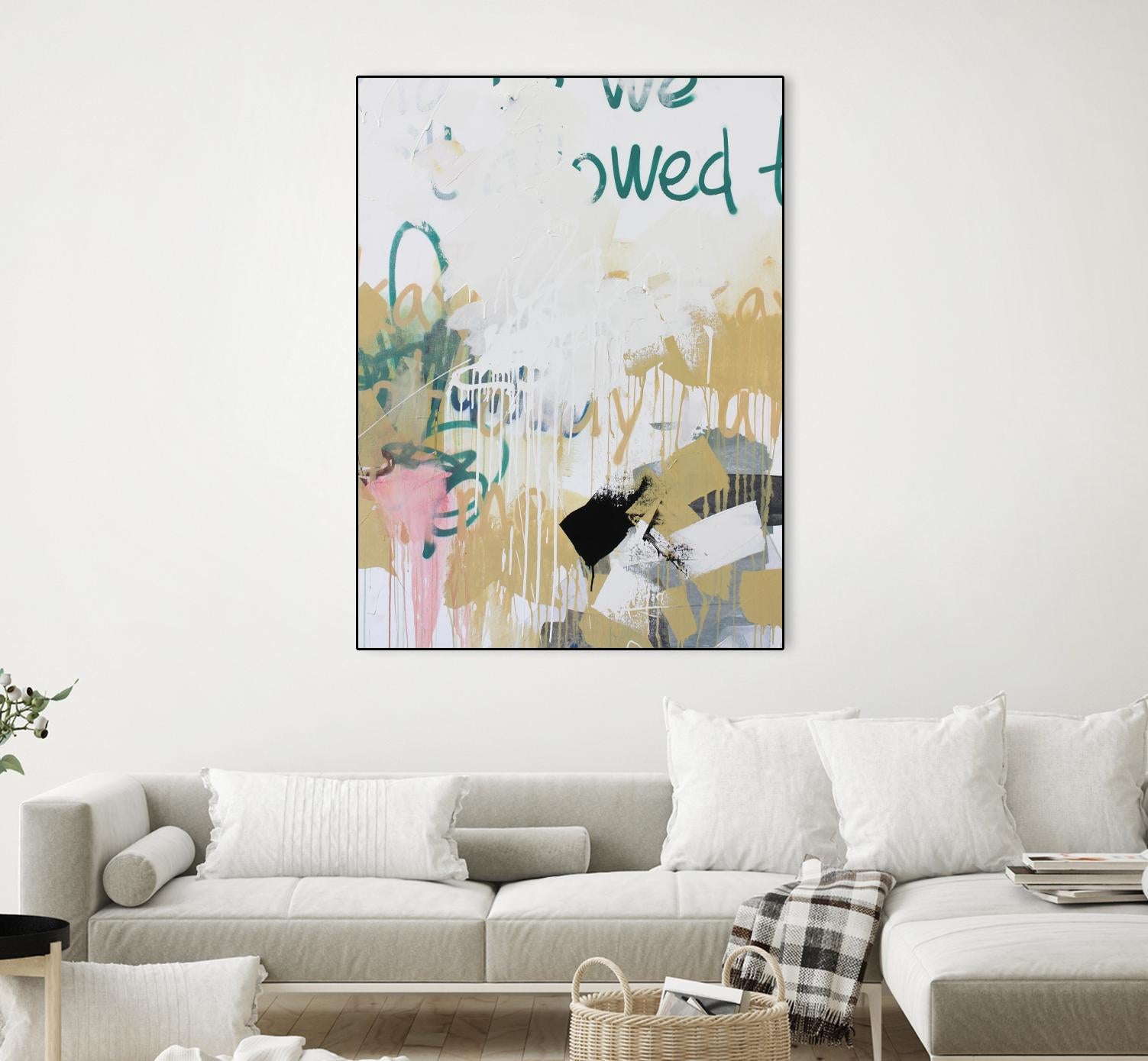 I'm Okay IV by Kent Youngstrom on GIANT ART - gold abstract abstract