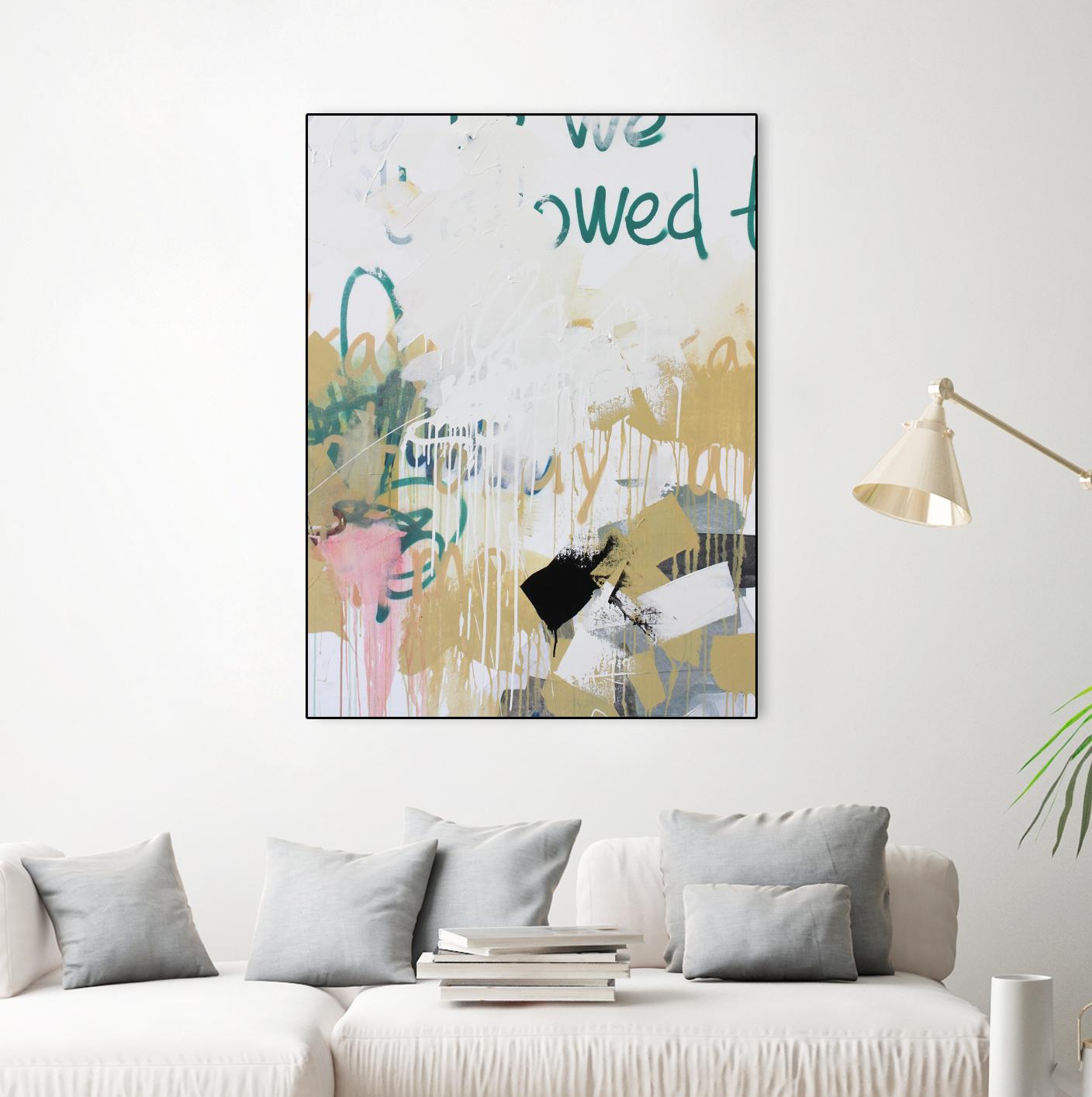 I'm Okay IV by Kent Youngstrom on GIANT ART - gold abstract abstract