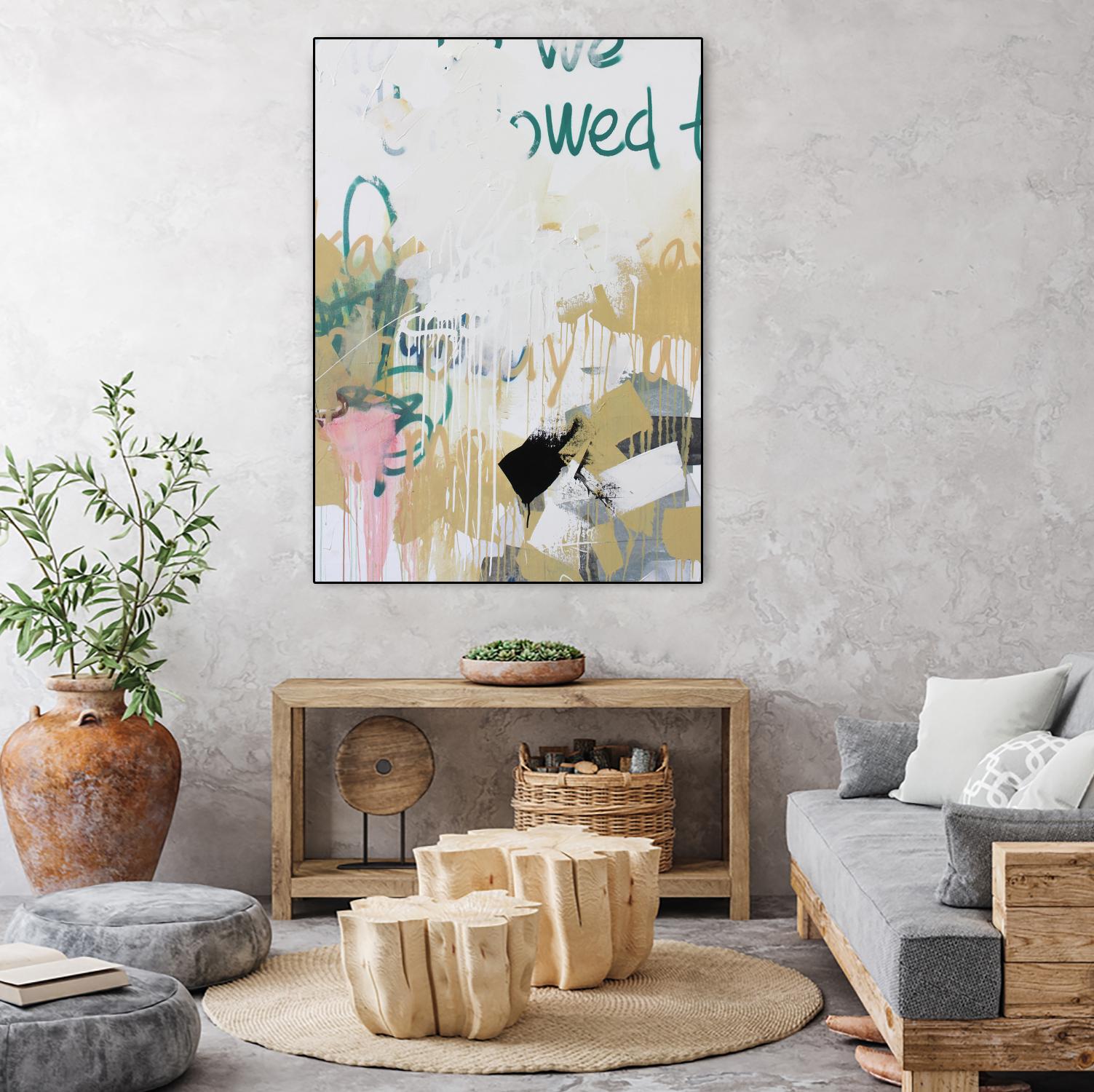 I'm Okay IV by Kent Youngstrom on GIANT ART - gold abstract abstract