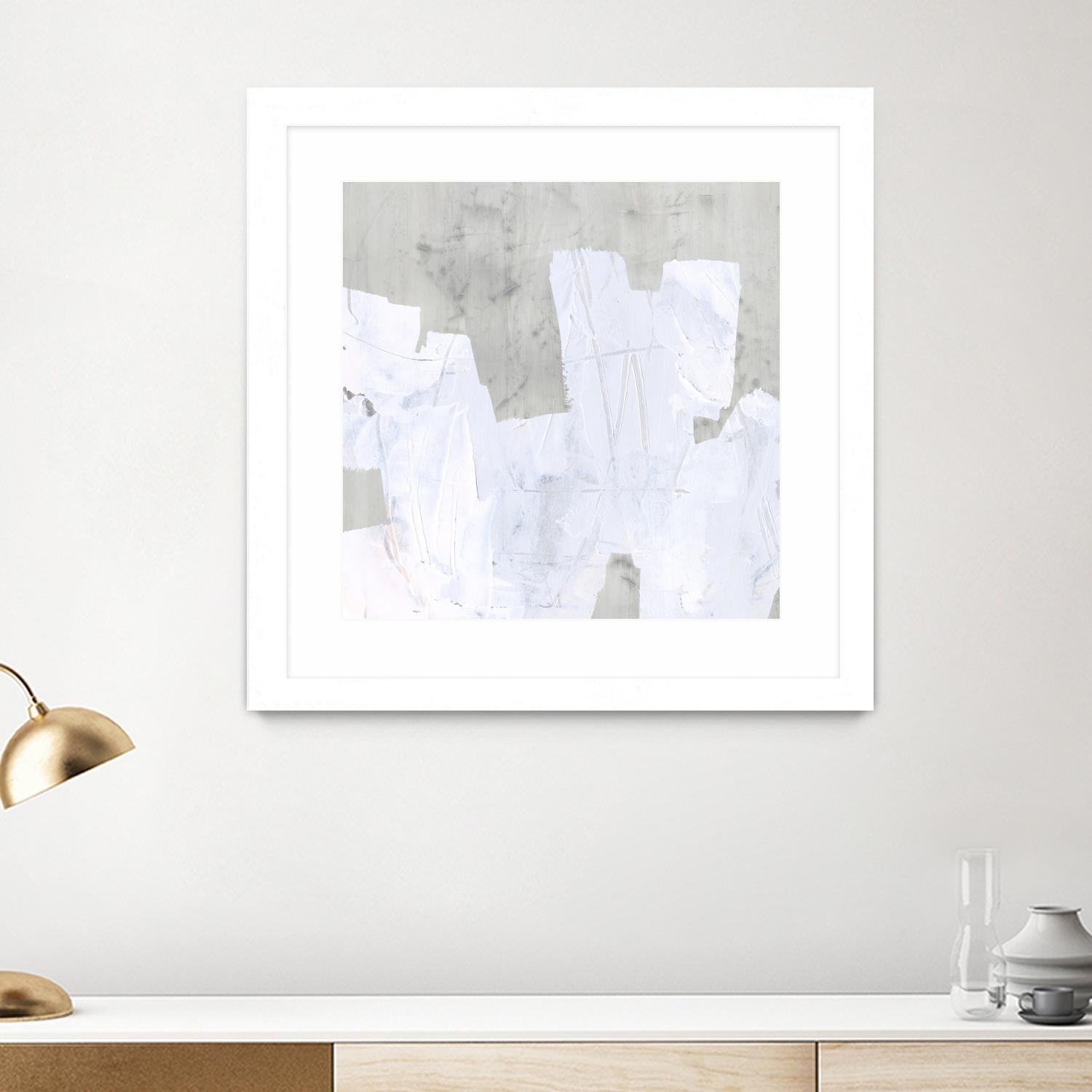 Ice Shield II by June Vess on GIANT ART - white abstract abstract