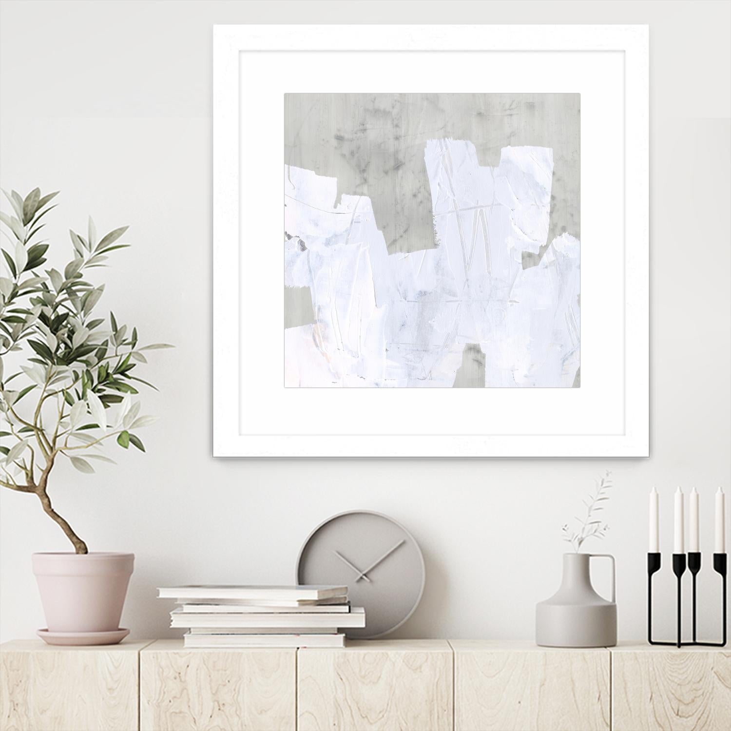 Ice Shield II by June Vess on GIANT ART - white abstract abstract