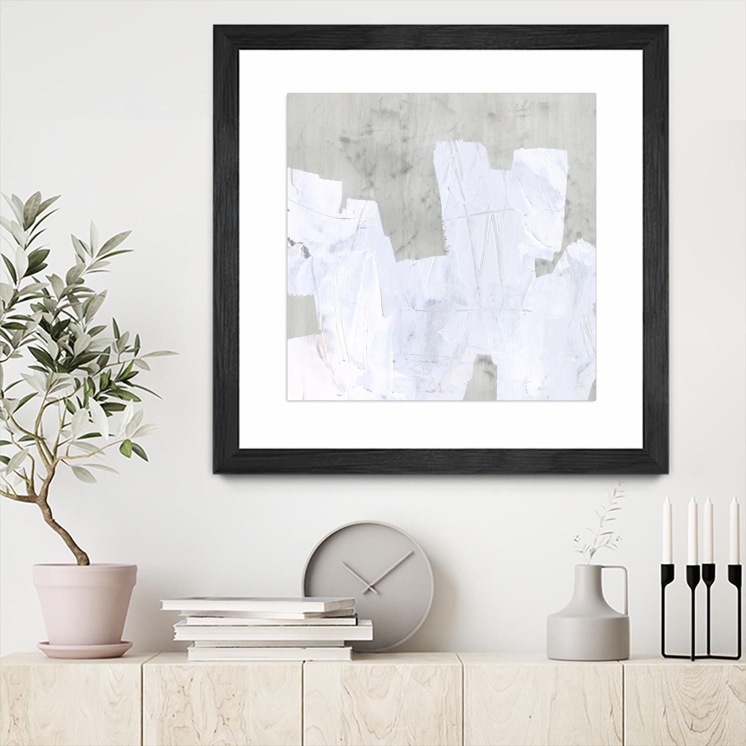 Ice Shield II by June Vess on GIANT ART - white abstract abstract