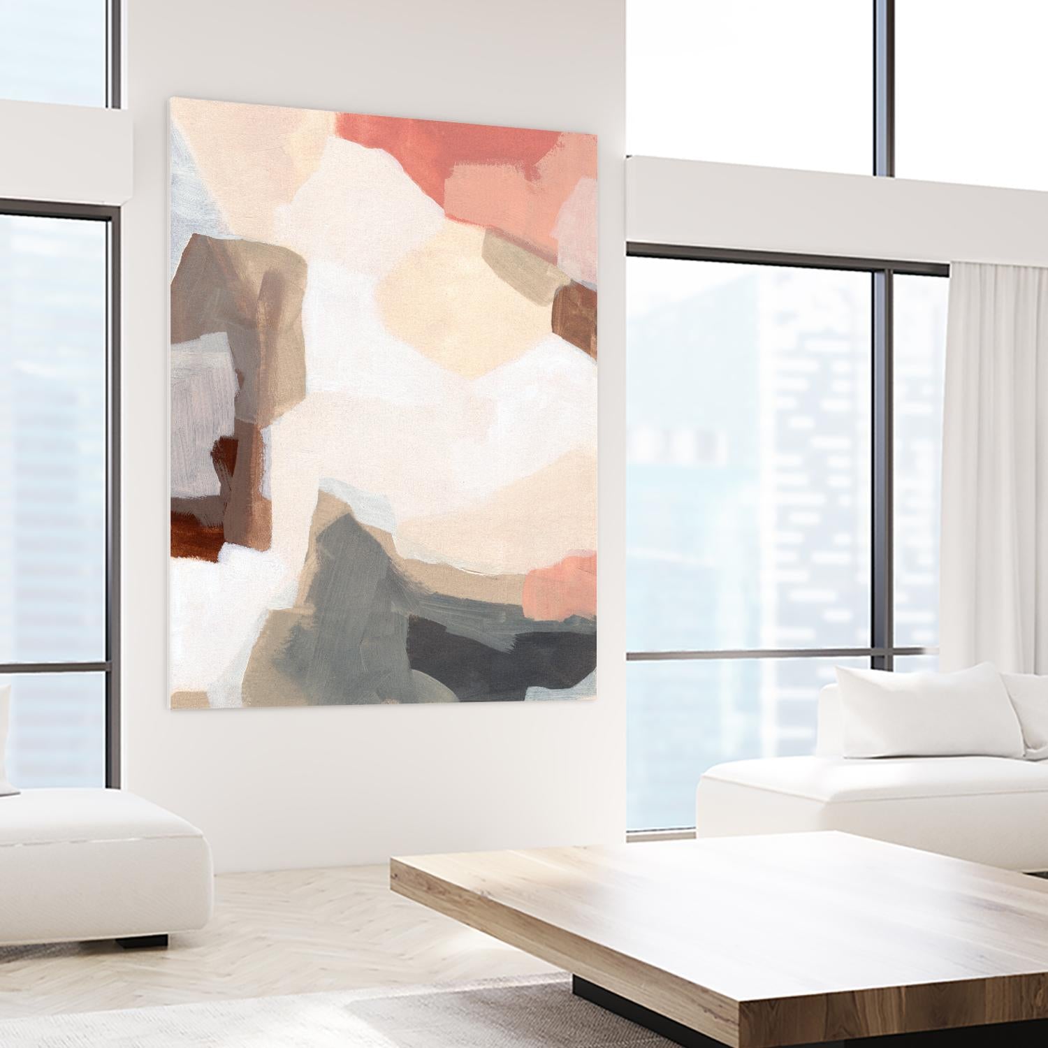 Mesa Prism I by June Vess on GIANT ART - pink abstract abstract