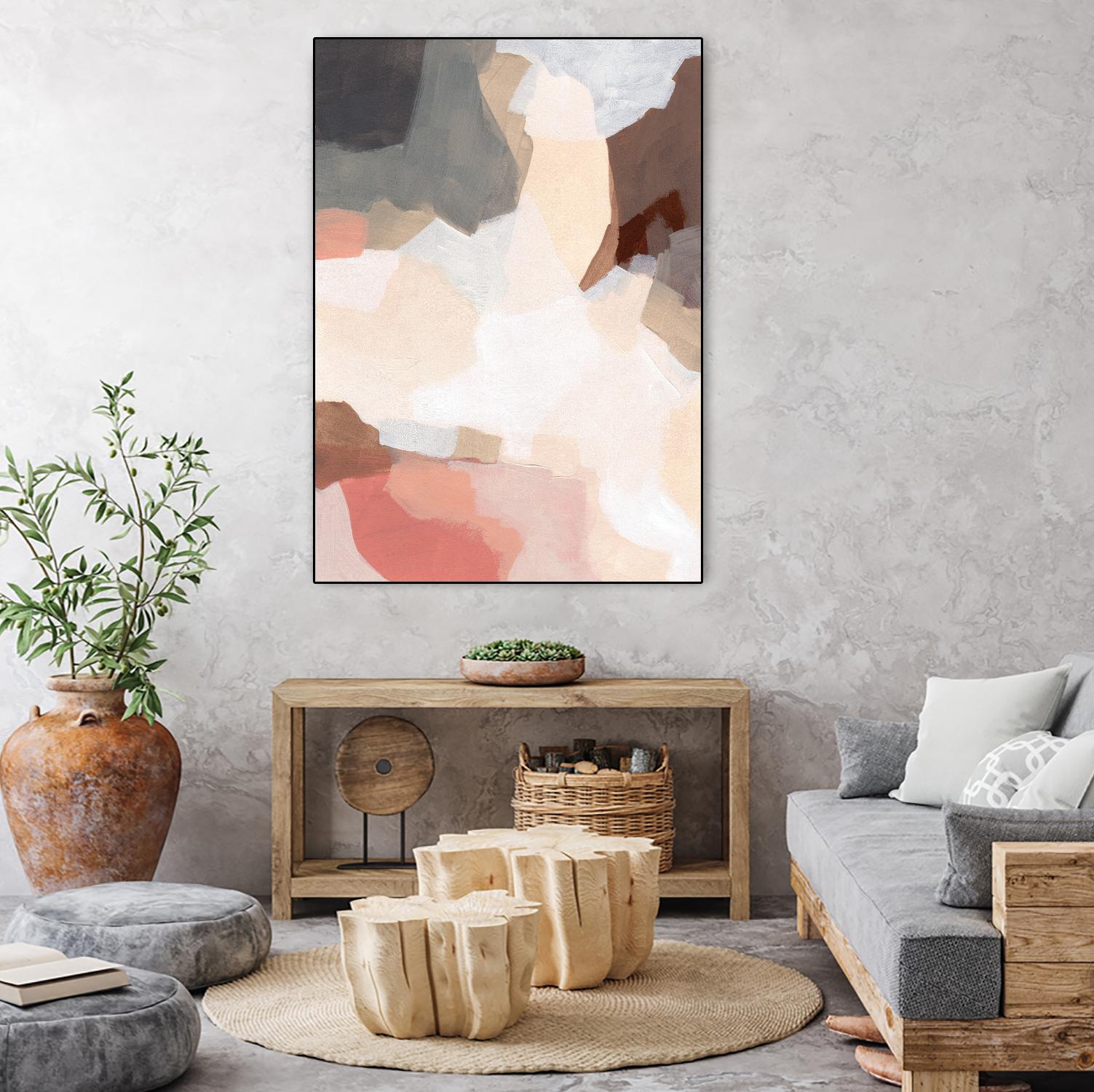 Mesa Prism II by June Vess on GIANT ART - beige abstract abstract