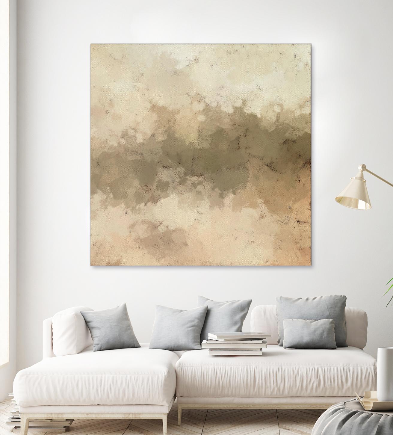 Freeform I by Alonzo Saunders on GIANT ART - beige abstract abstract