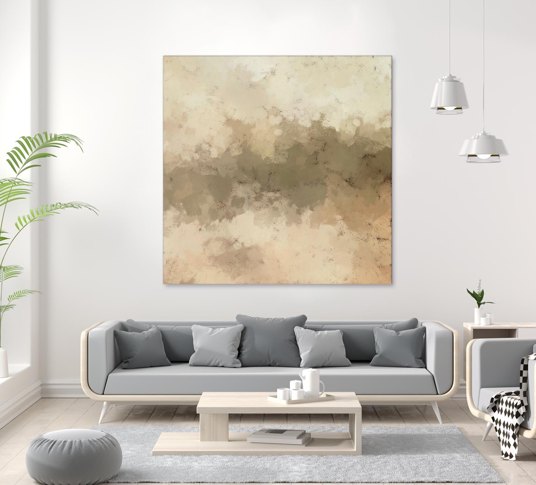 Freeform I by Alonzo Saunders on GIANT ART - beige abstract abstract