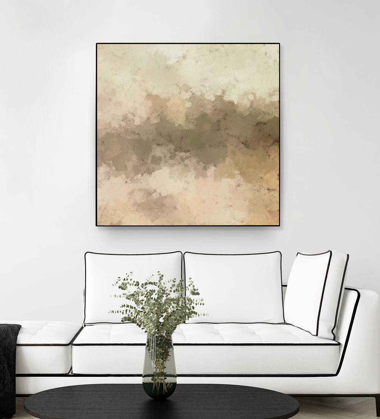 Freeform I by Alonzo Saunders on GIANT ART - beige abstract abstract