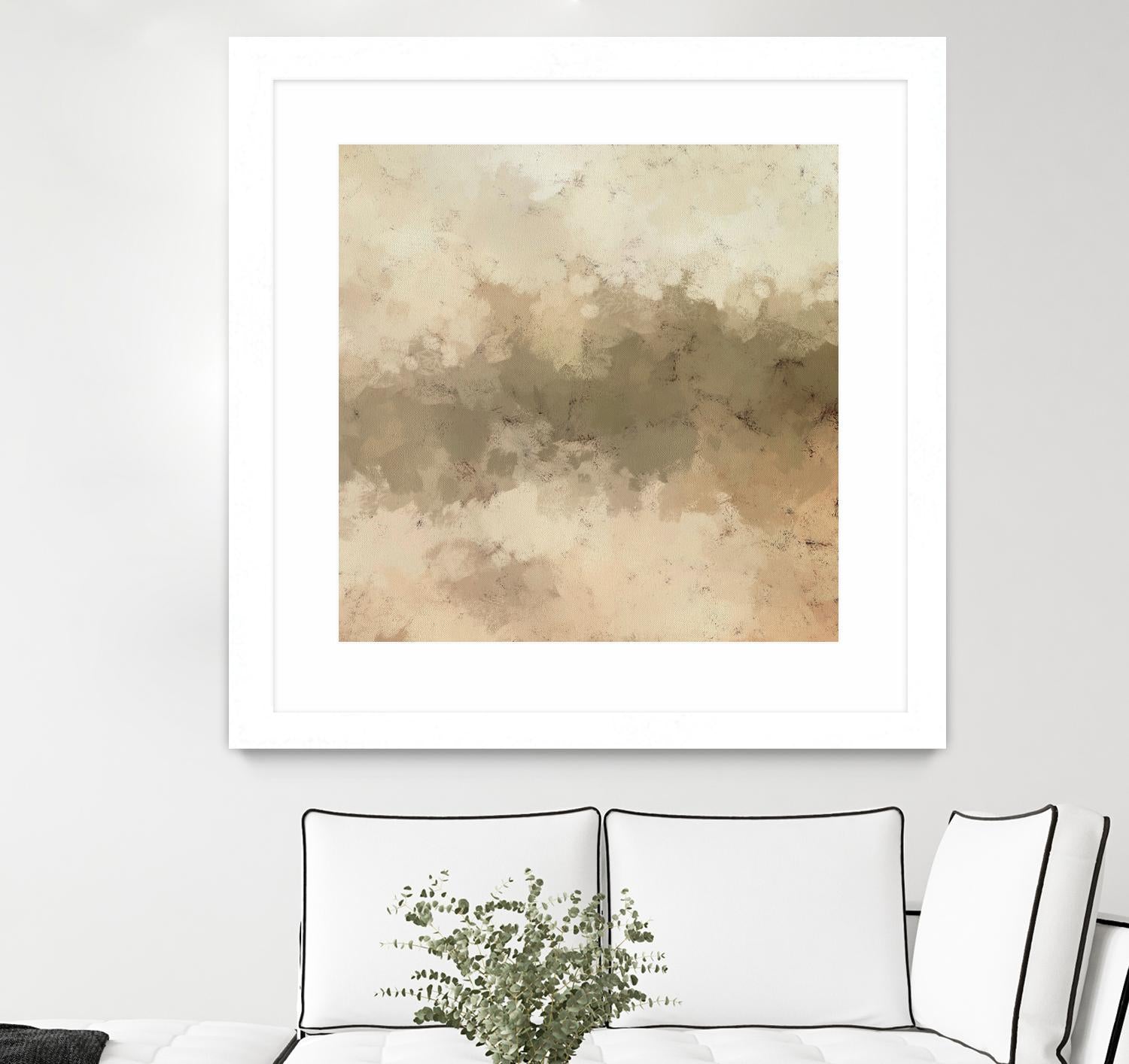 Freeform I by Alonzo Saunders on GIANT ART - beige abstract abstract