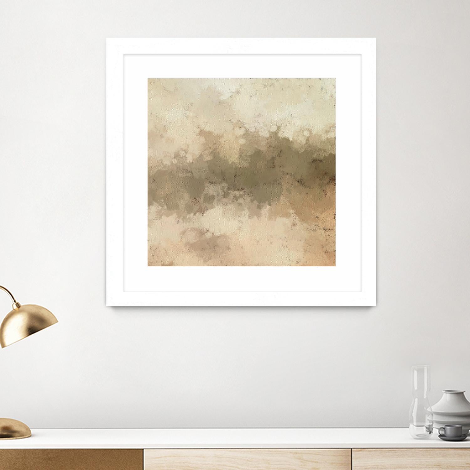 Freeform I by Alonzo Saunders on GIANT ART - beige abstract abstract