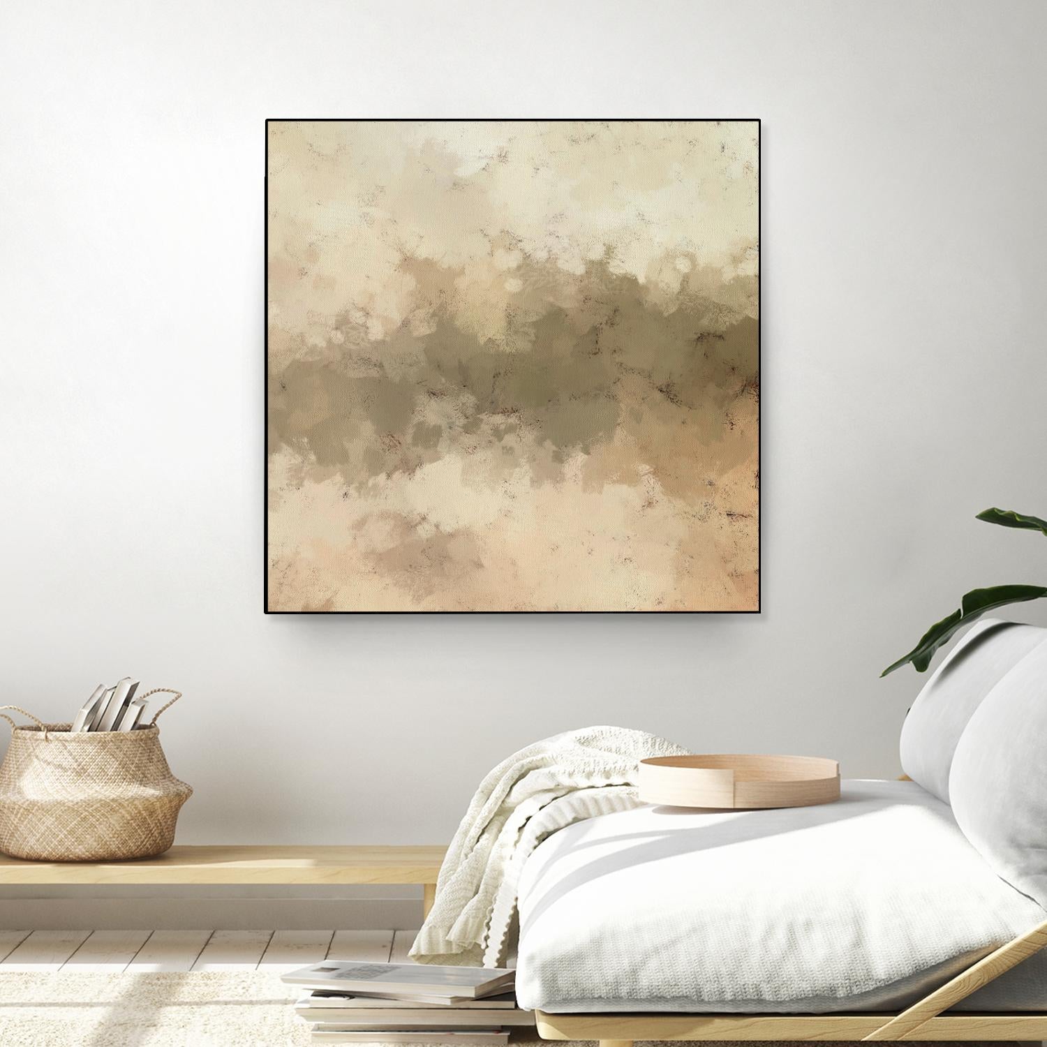 Freeform I by Alonzo Saunders on GIANT ART - beige abstract abstract
