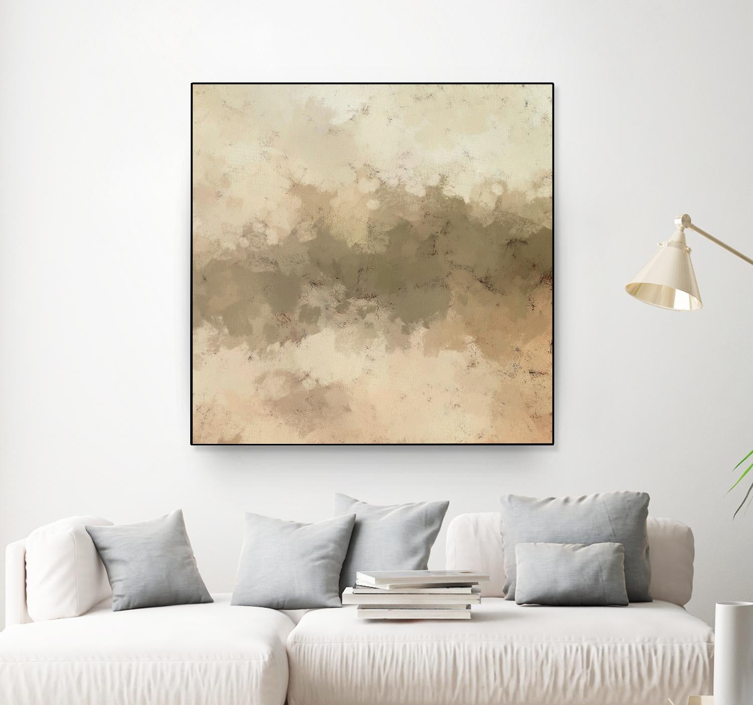 Freeform I by Alonzo Saunders on GIANT ART - beige abstract abstract