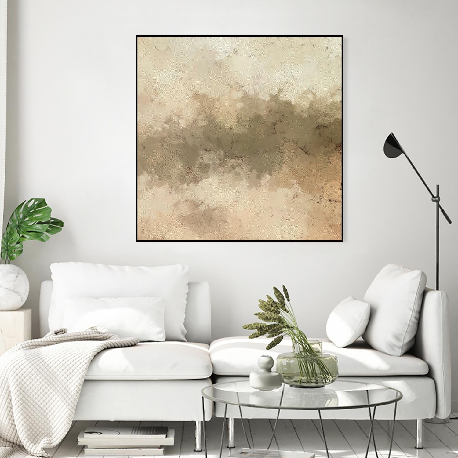 Freeform I by Alonzo Saunders on GIANT ART - beige abstract abstract