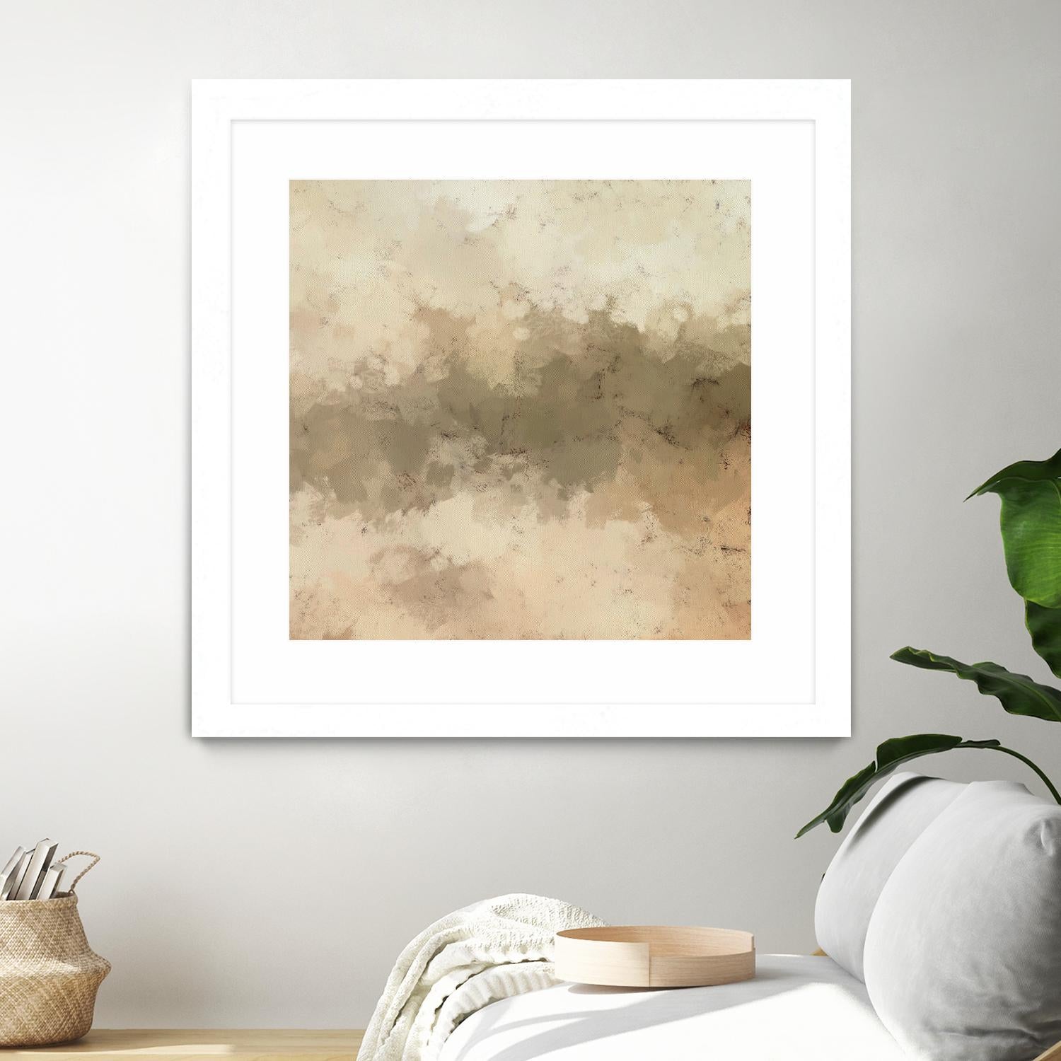 Freeform I by Alonzo Saunders on GIANT ART - beige abstract abstract