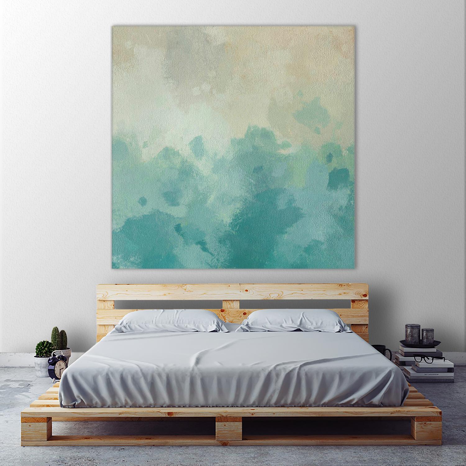 Summer's Calm I by Alonzo Saunders on GIANT ART - beige abstract abstract