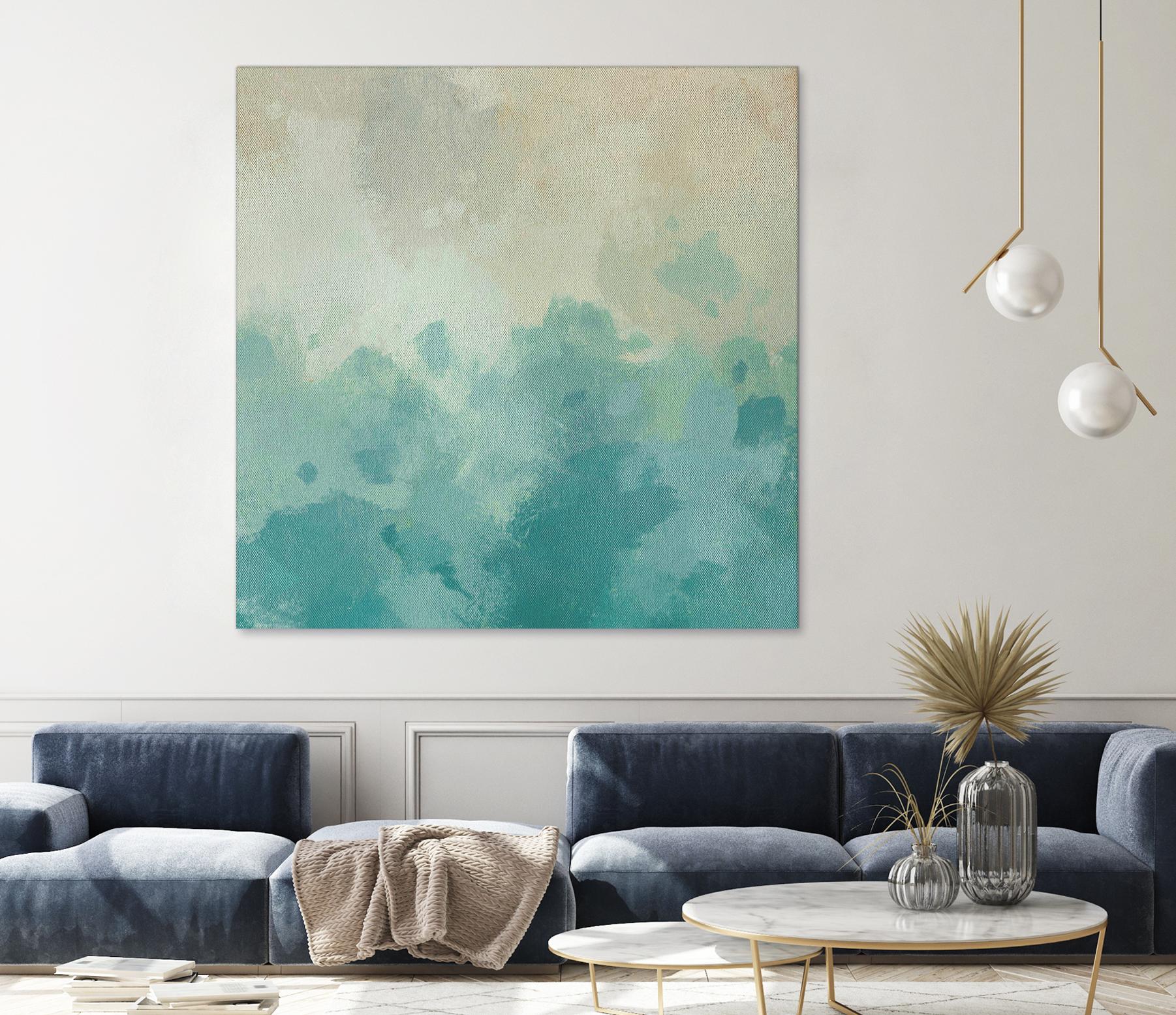 Summer's Calm I by Alonzo Saunders on GIANT ART - beige abstract abstract
