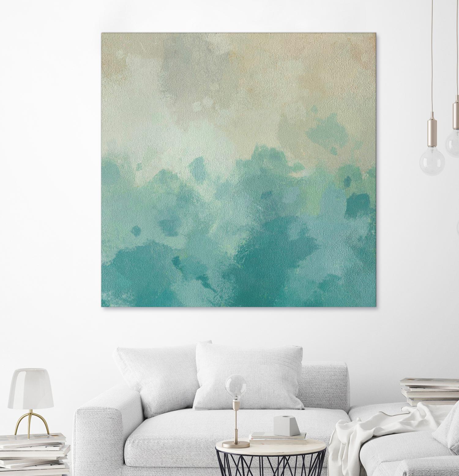 Summer's Calm I by Alonzo Saunders on GIANT ART - beige abstract abstract