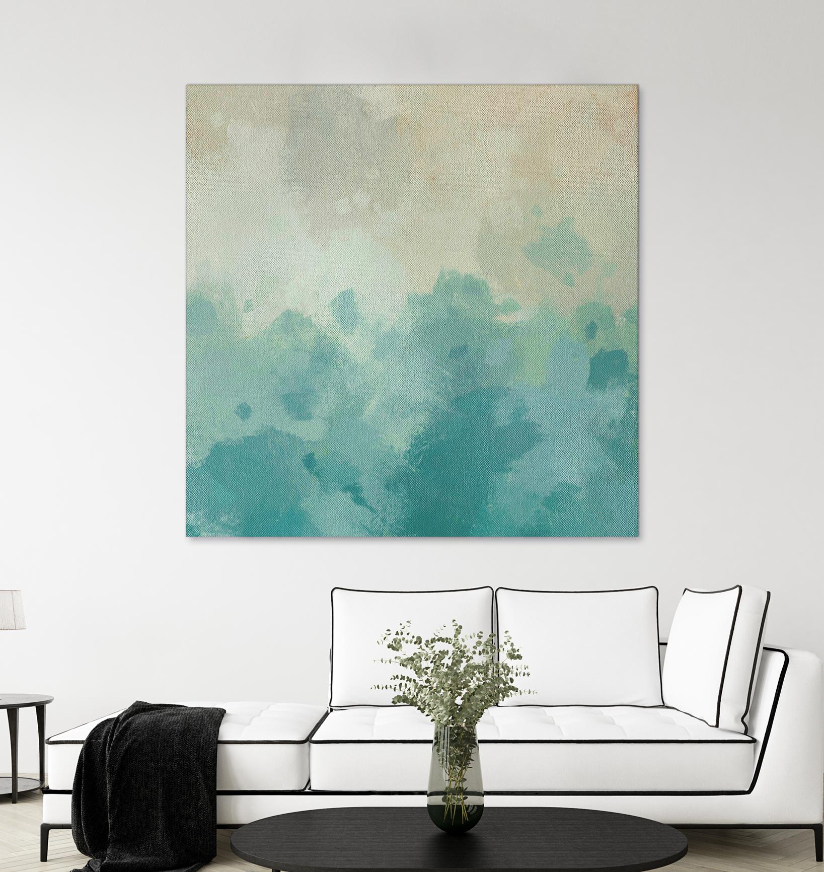 Summer's Calm I by Alonzo Saunders on GIANT ART - beige abstract abstract