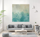 Summer's Calm I by Alonzo Saunders on GIANT ART - beige abstract abstract