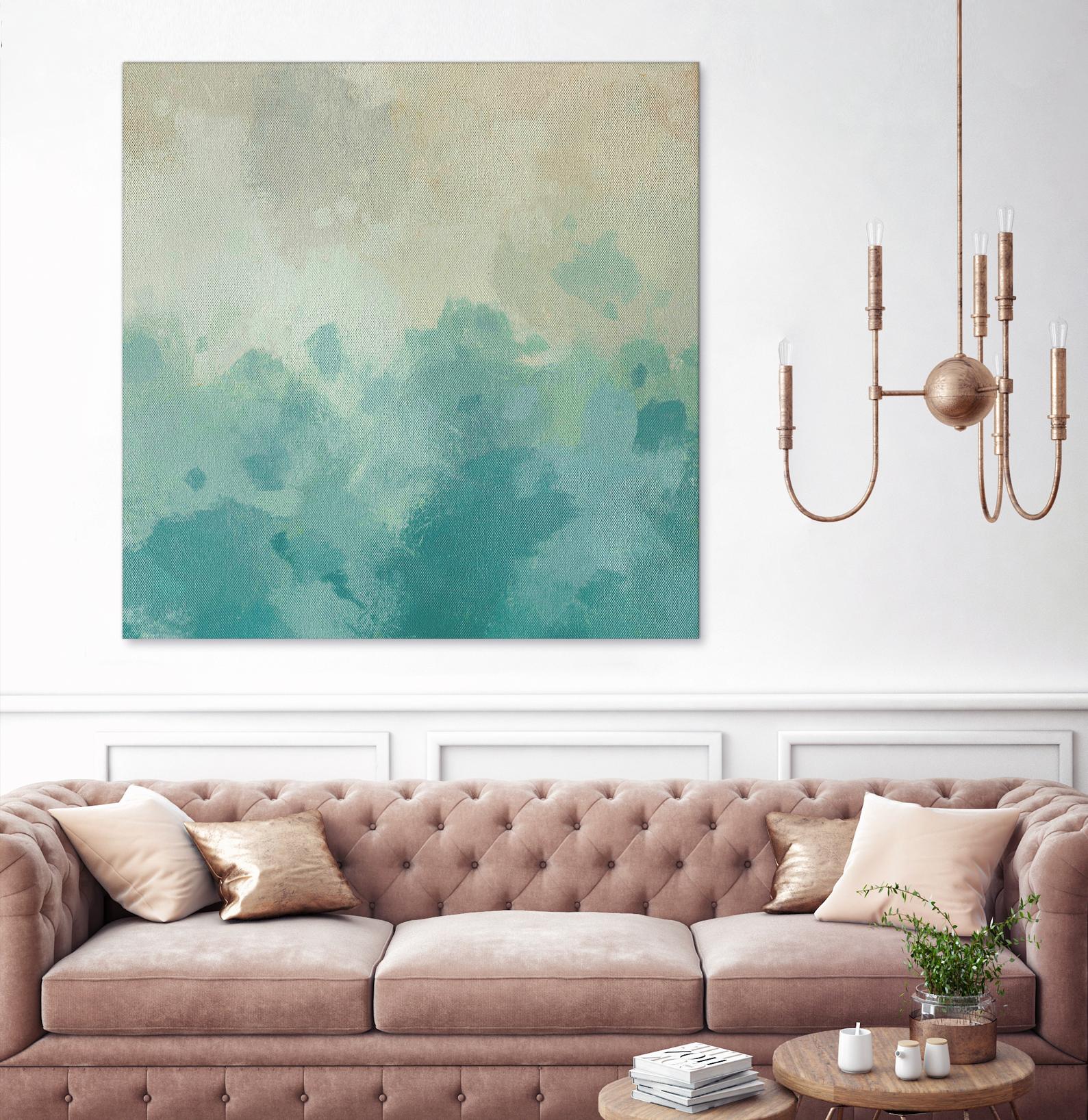 Summer's Calm I by Alonzo Saunders on GIANT ART - beige abstract abstract