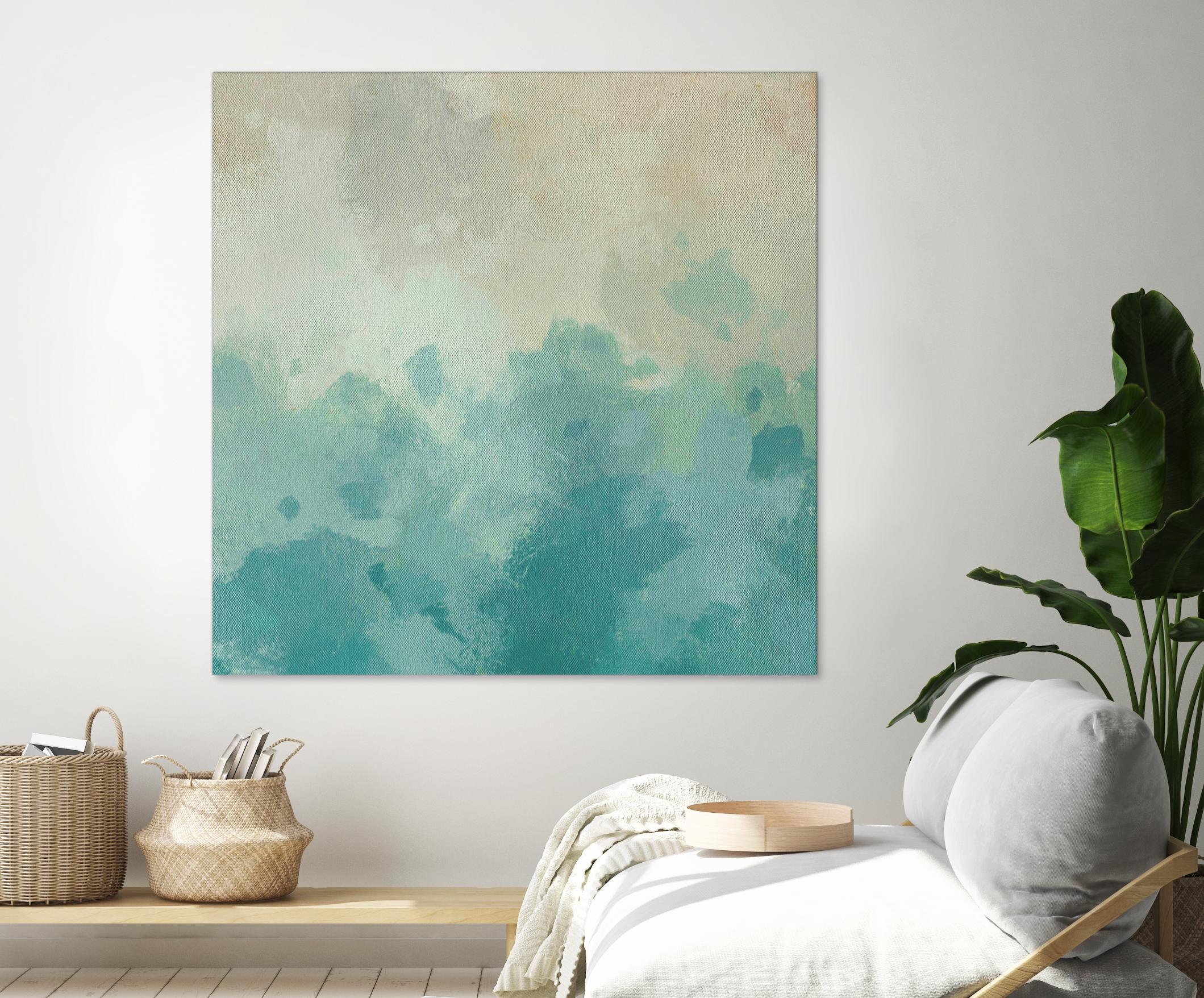 Summer's Calm I by Alonzo Saunders on GIANT ART - beige abstract abstract