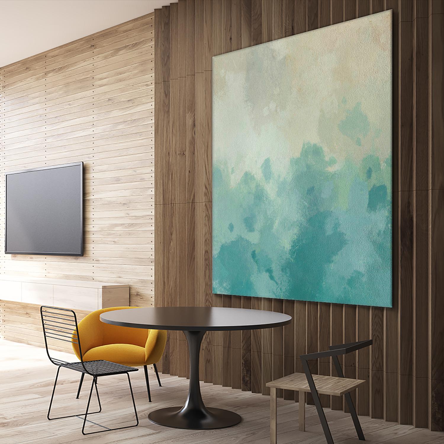 Summer's Calm I by Alonzo Saunders on GIANT ART - beige abstract abstract