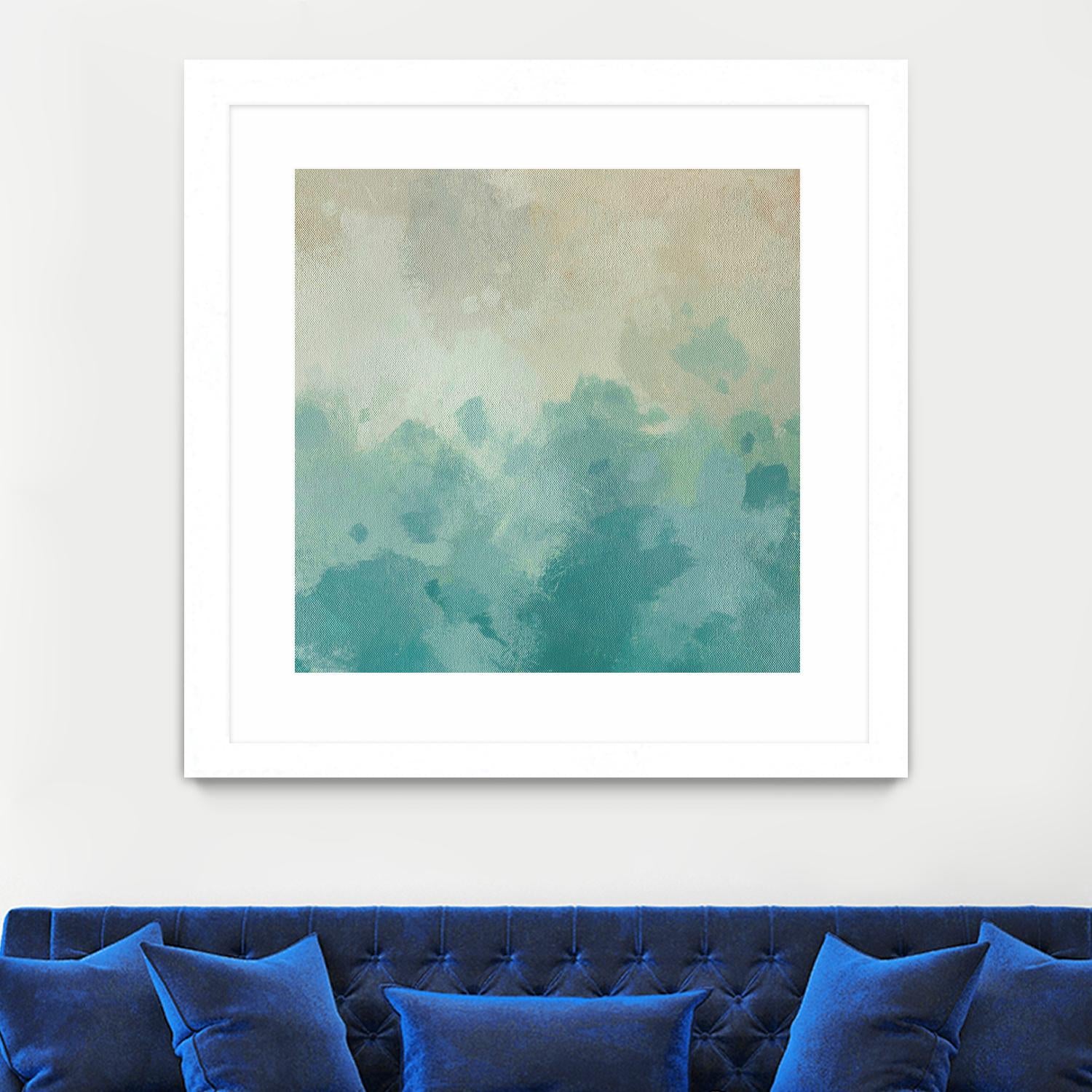 Summer's Calm I by Alonzo Saunders on GIANT ART - beige abstract abstract