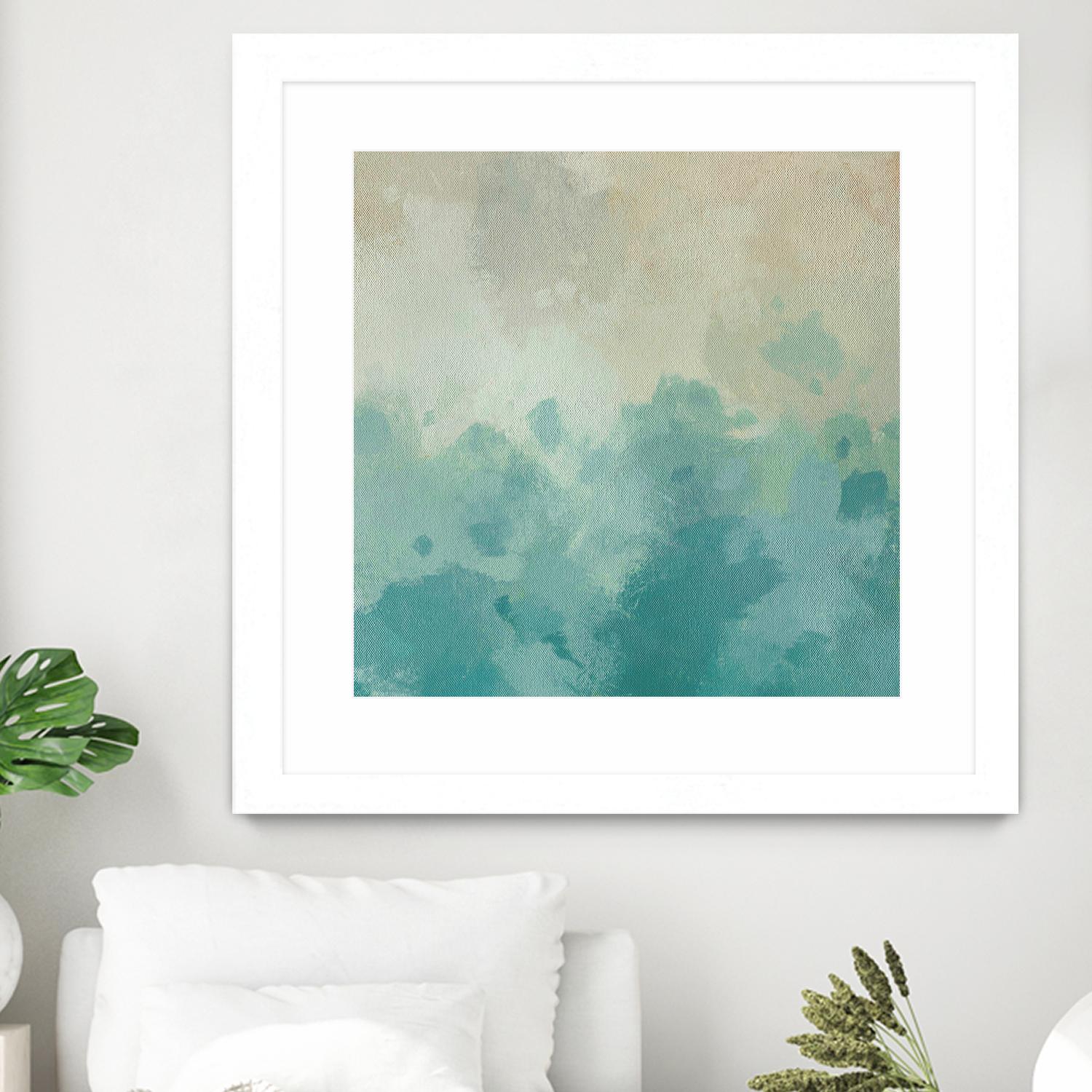 Summer's Calm I by Alonzo Saunders on GIANT ART - beige abstract abstract