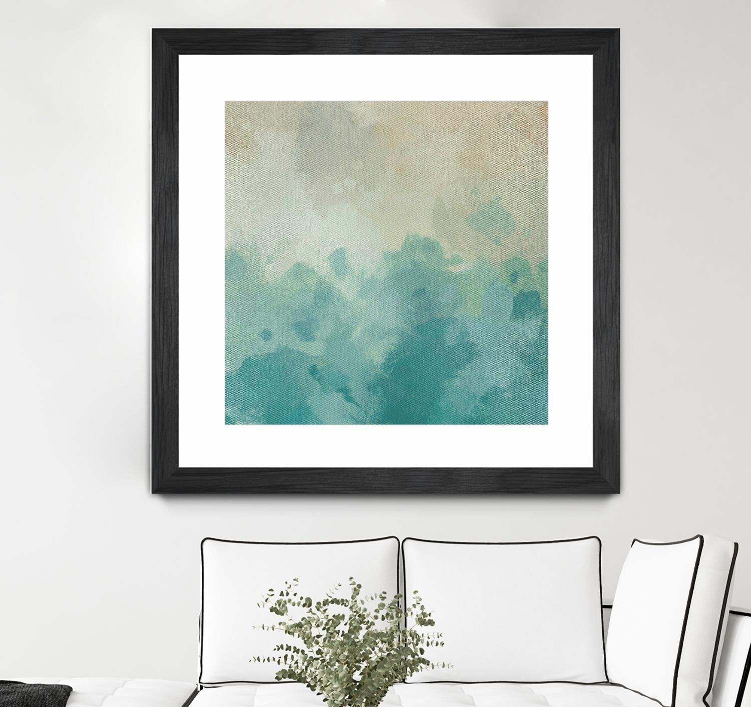 Summer's Calm I by Alonzo Saunders on GIANT ART - beige abstract abstract