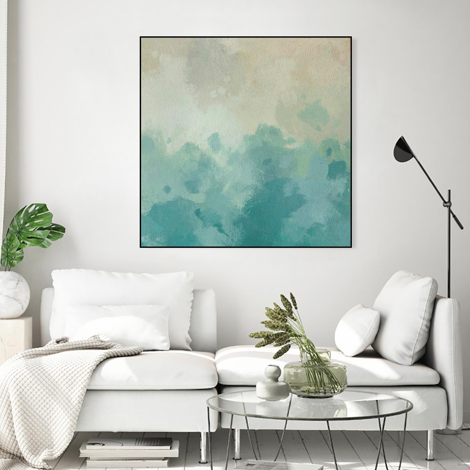 Summer's Calm I by Alonzo Saunders on GIANT ART - beige abstract abstract