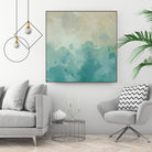 Summer's Calm I by Alonzo Saunders on GIANT ART - beige abstract abstract