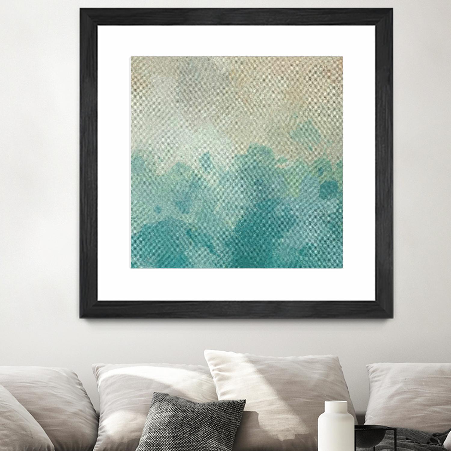 Summer's Calm I by Alonzo Saunders on GIANT ART - beige abstract abstract