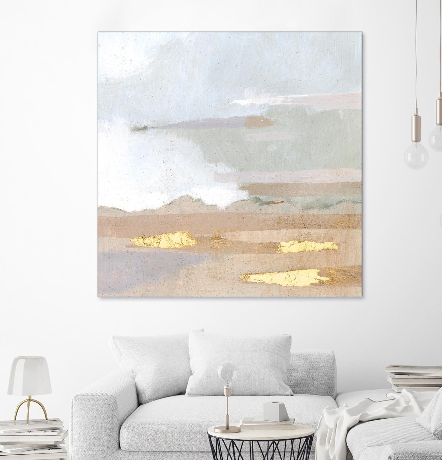 Abstract Coastland I by Victoria Borges on GIANT ART - gold landscapes & seascapes abstract