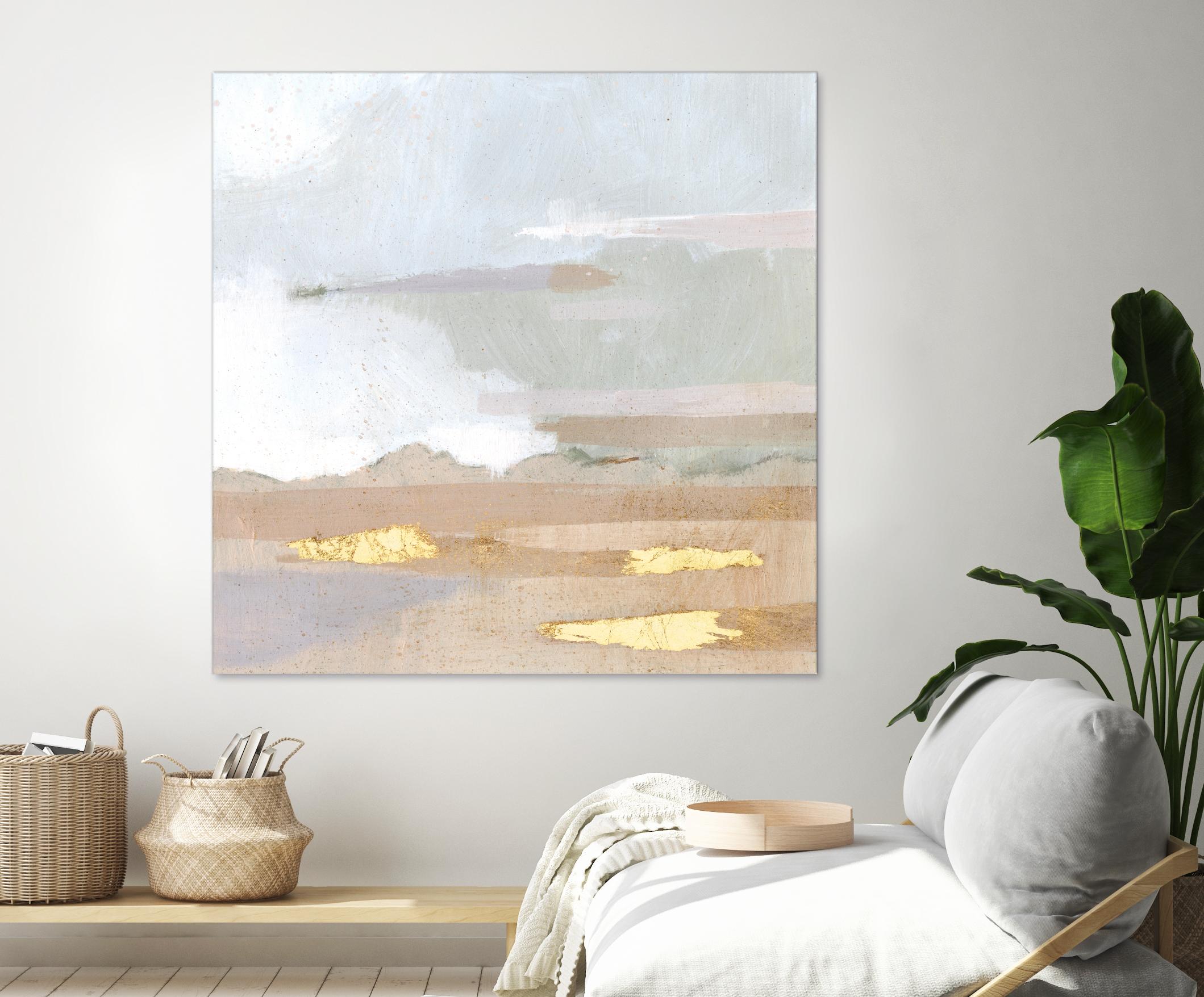 Abstract Coastland I by Victoria Borges on GIANT ART - gold landscapes & seascapes abstract