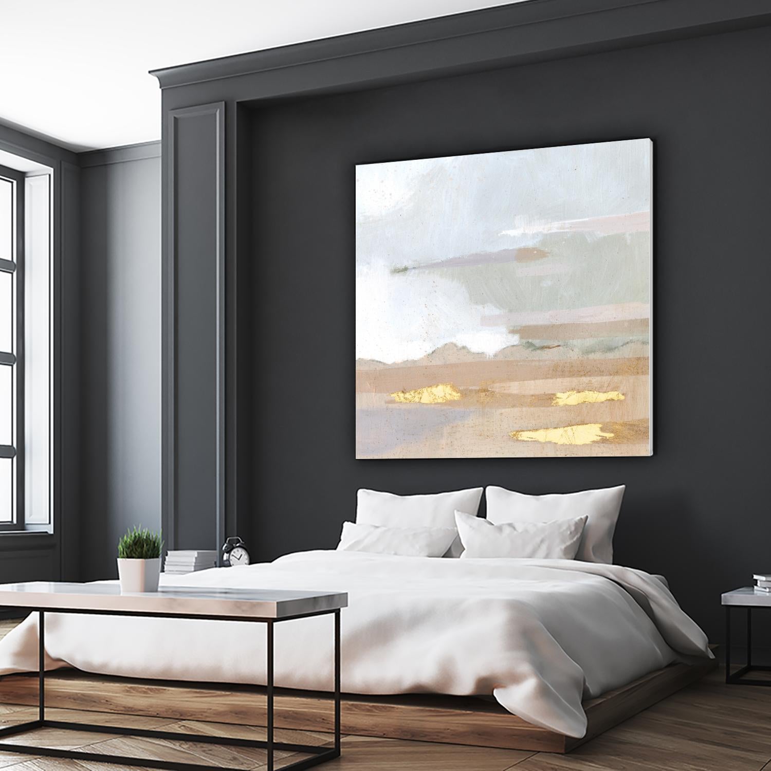 Abstract Coastland I by Victoria Borges on GIANT ART - gold landscapes & seascapes abstract