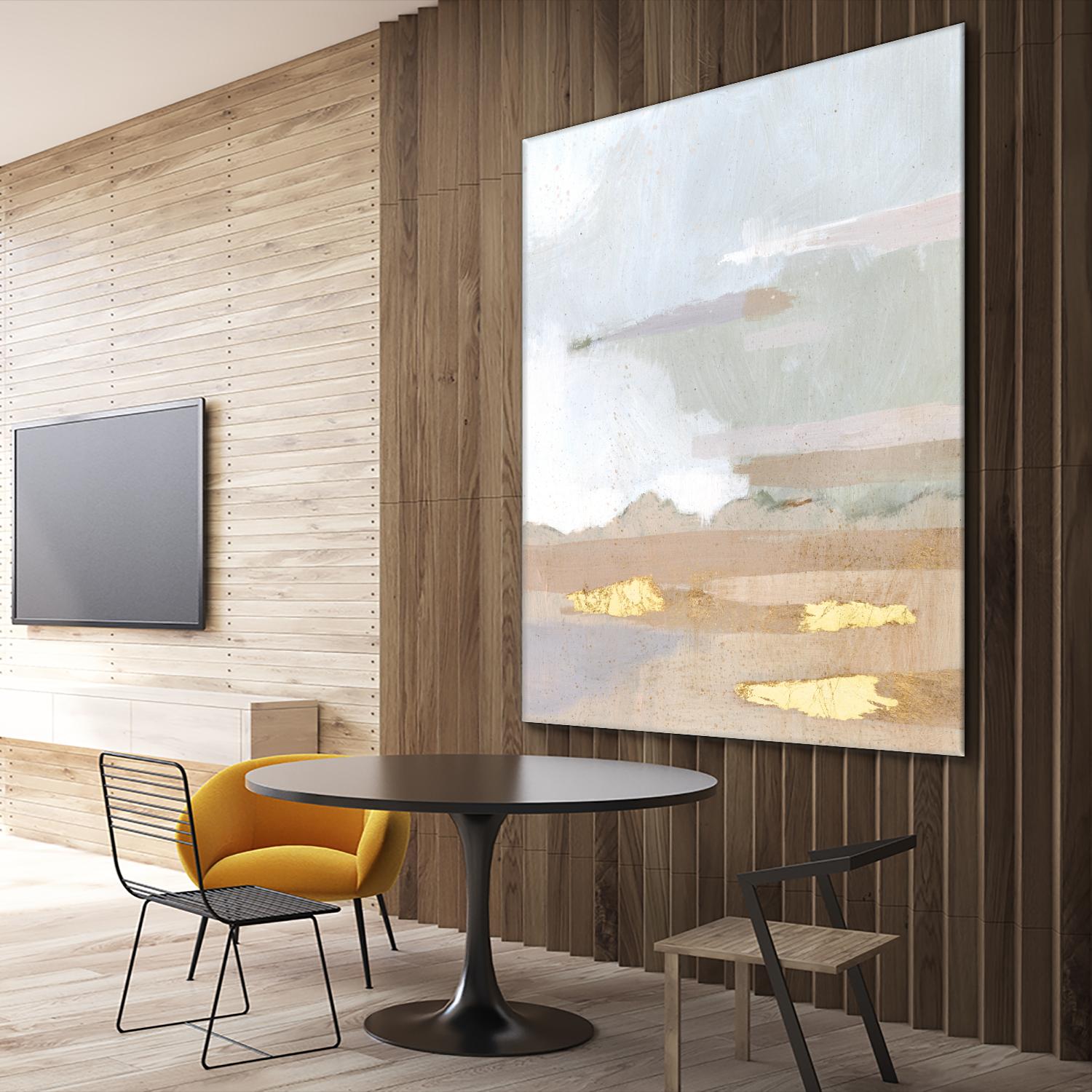 Abstract Coastland I by Victoria Borges on GIANT ART - gold landscapes & seascapes abstract