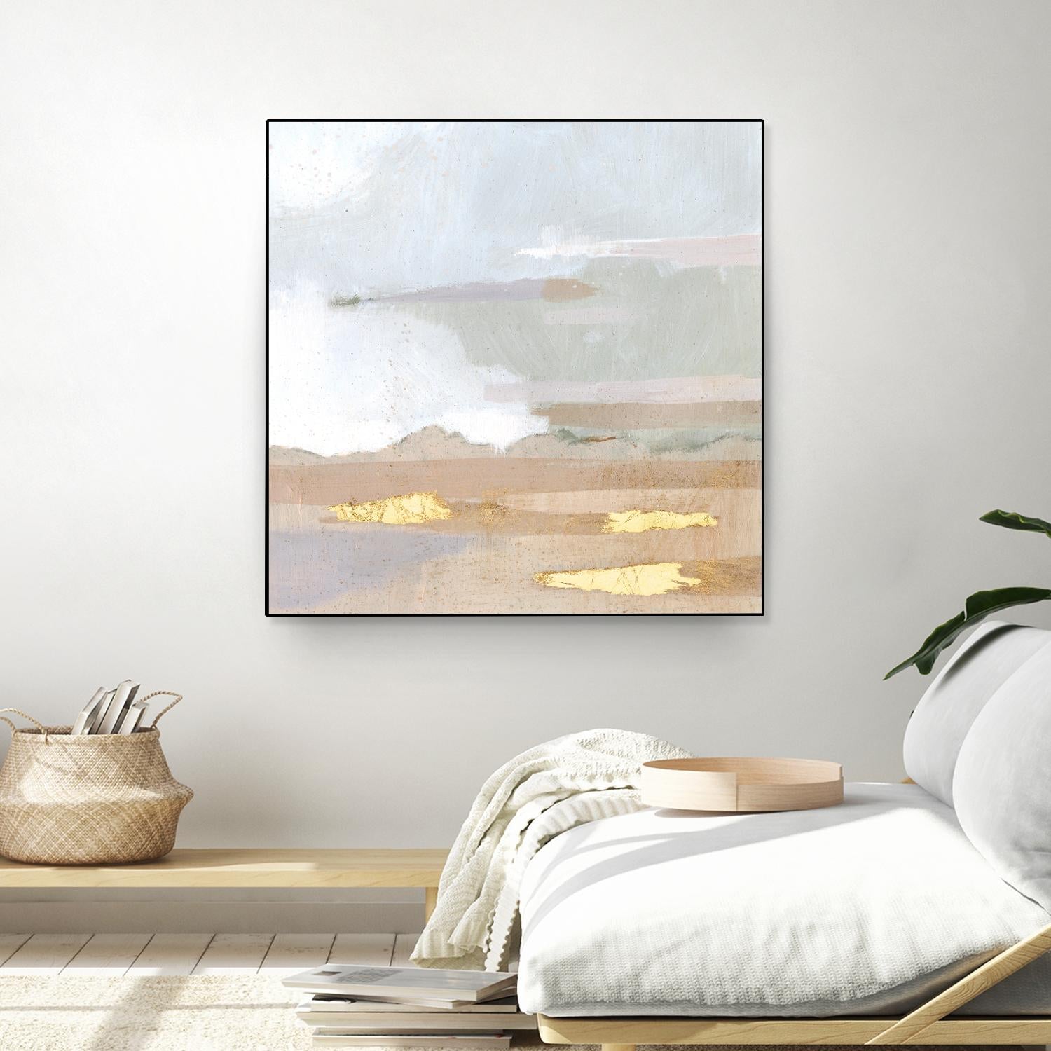 Abstract Coastland I by Victoria Borges on GIANT ART - gold landscapes & seascapes abstract